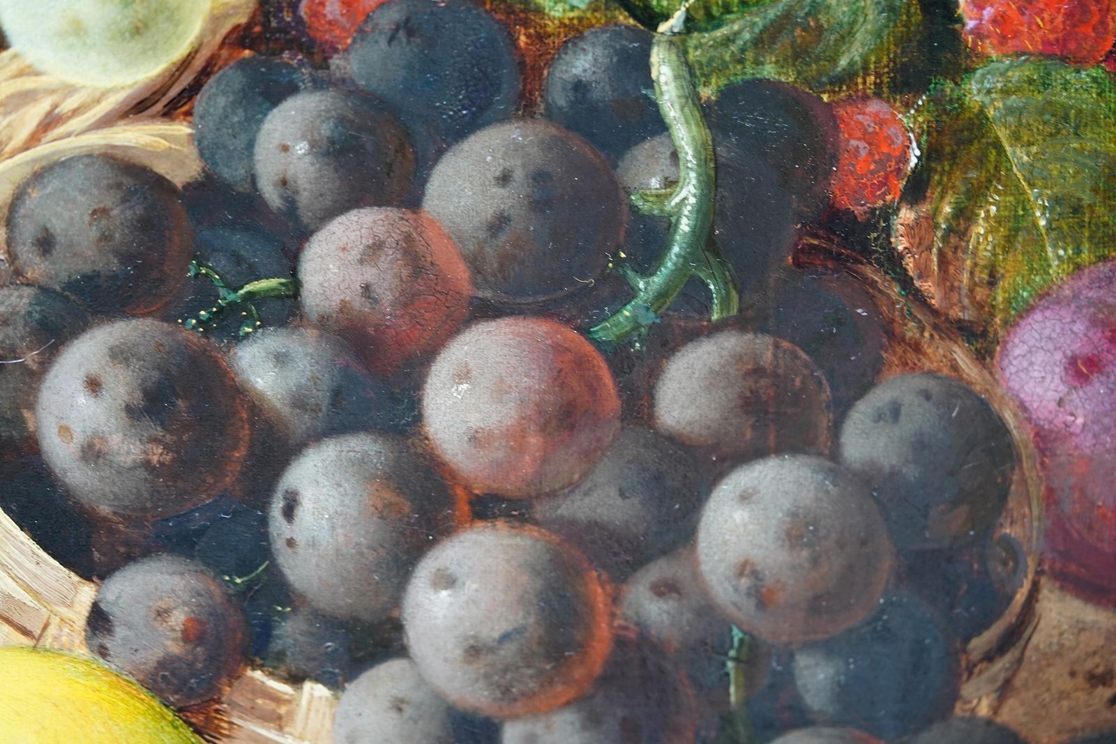 George Clarestill Life Of Fruit   British 19th Century Victorian Art Oil Painting Still Lifecirca 1870 photo buy