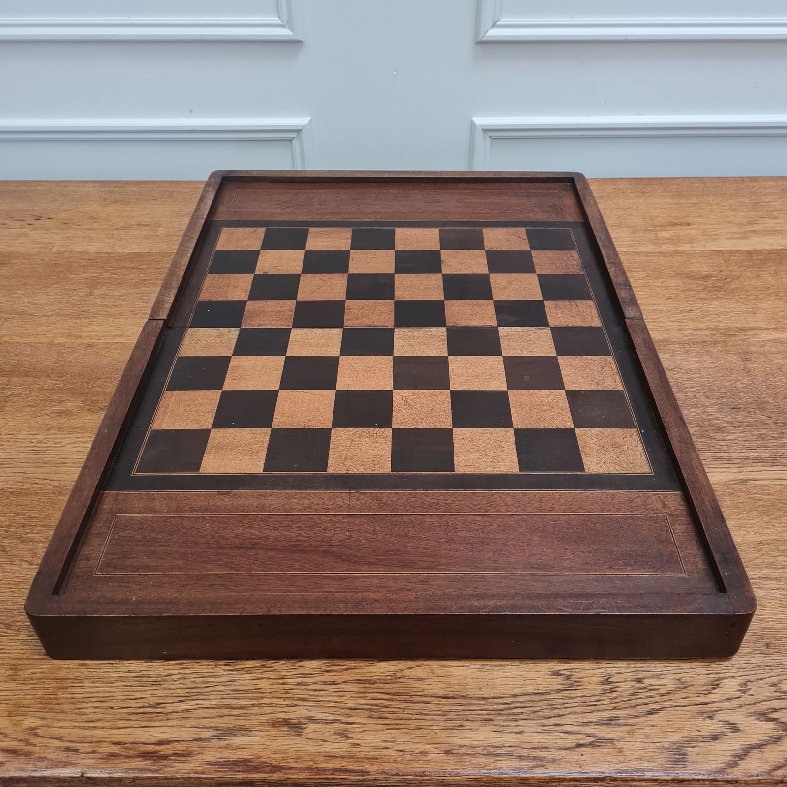 Large French Antique Wooden Games Box C1900 Free Uk Delivery photo furniture