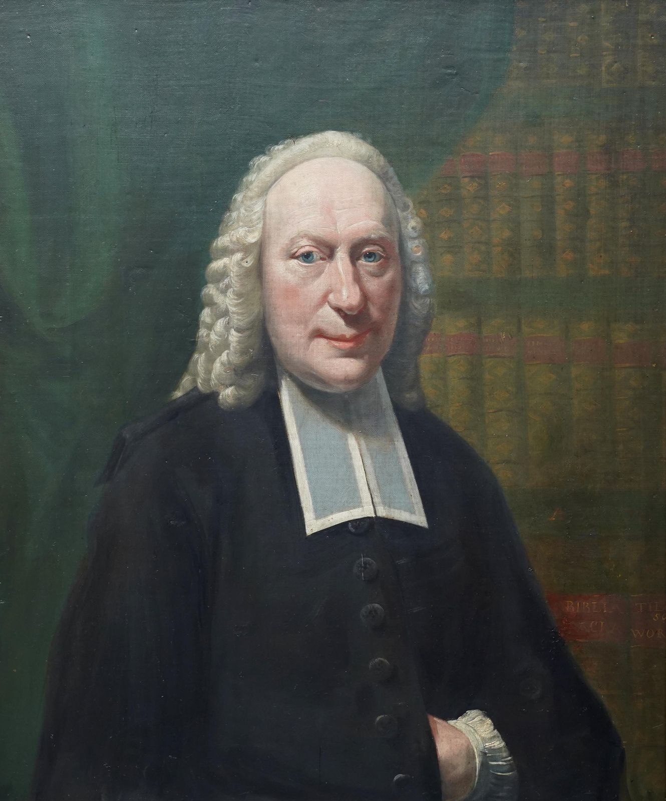 Portrait Of A Cleric   British 18th Century Art Old Master Oil Painting 1770 photo for sale