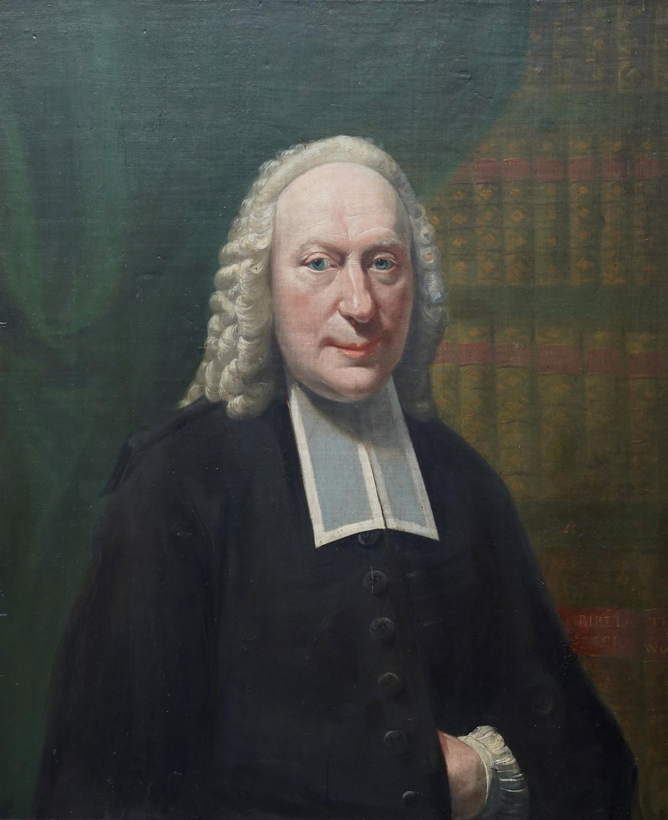 6631.0 Portrait Of A Cleric   British 18th Century Art Old Master Oil Painting 1770 photo
