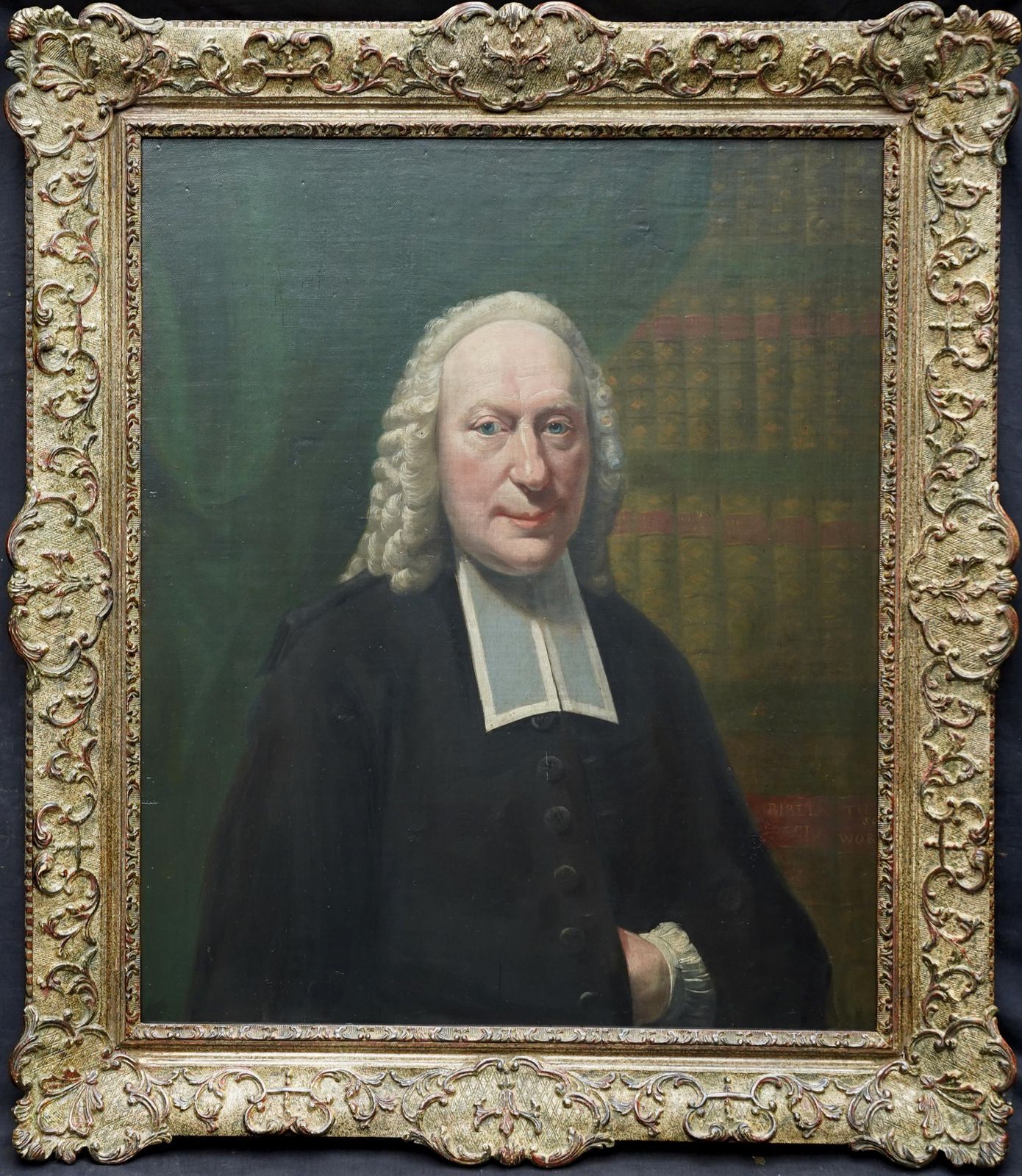 photo vinterior Portrait Of A Cleric   British 18th Century Art Old Master Oil Painting 1770