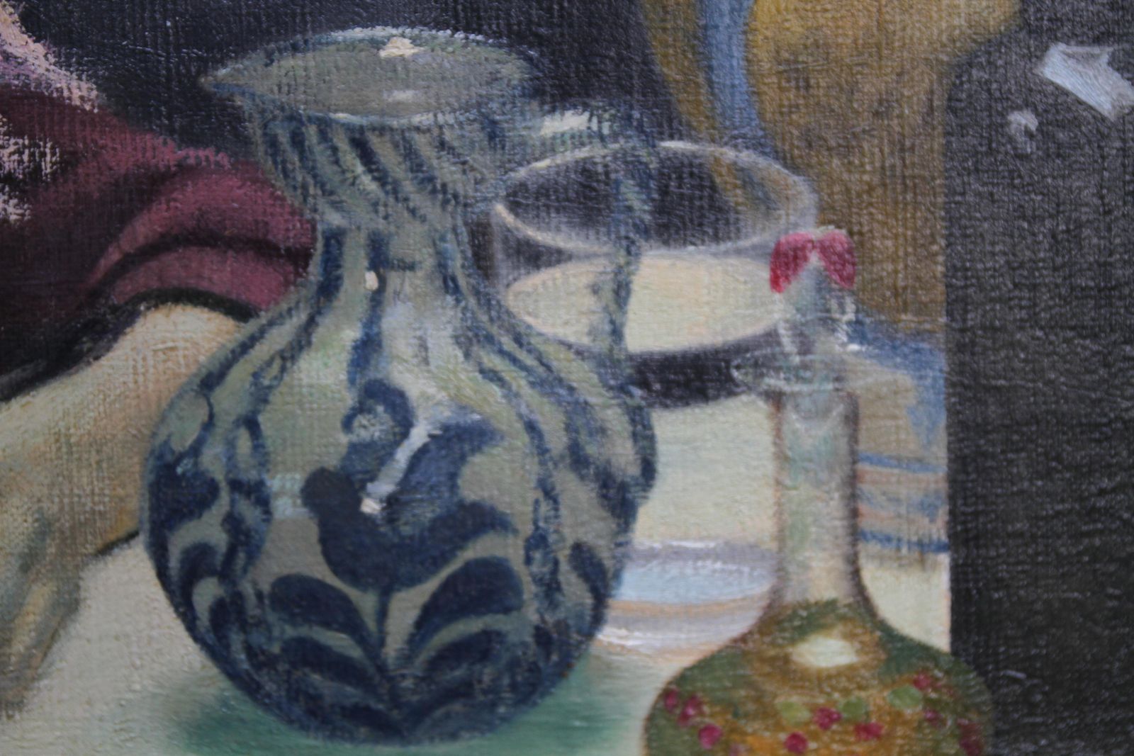 Darsie Japptwo Women In A Cafe   British 1930's Art Oil Portrait Painting Spain Jugs Pinkcirca 1930 photo buy