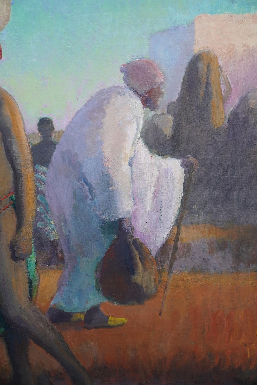 Gerald Spencer Pryseportrait Of Water Bearers, Africa   British 1920's Orientalist Art Oil Paintingcirca 1925 photo buy