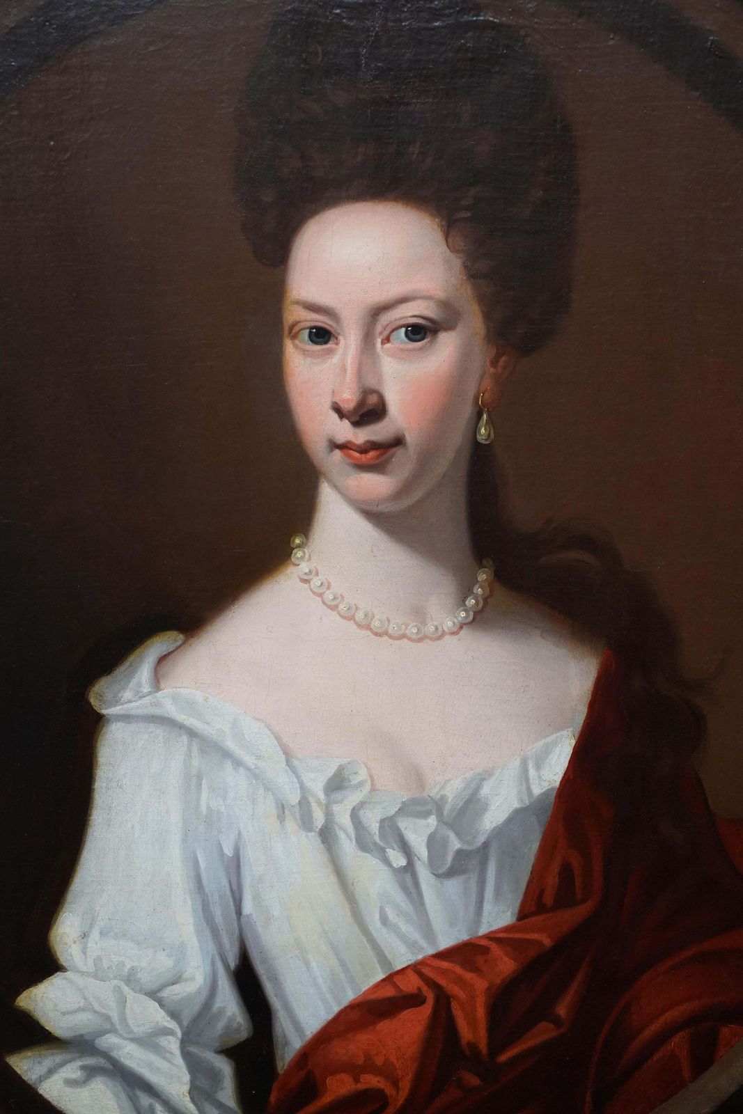 Enoch Seeman (Circle)portrait Of Mrs Harborough   British 18th Century Art Portrait Lady Oil Paintingcirca 1740 photo Art