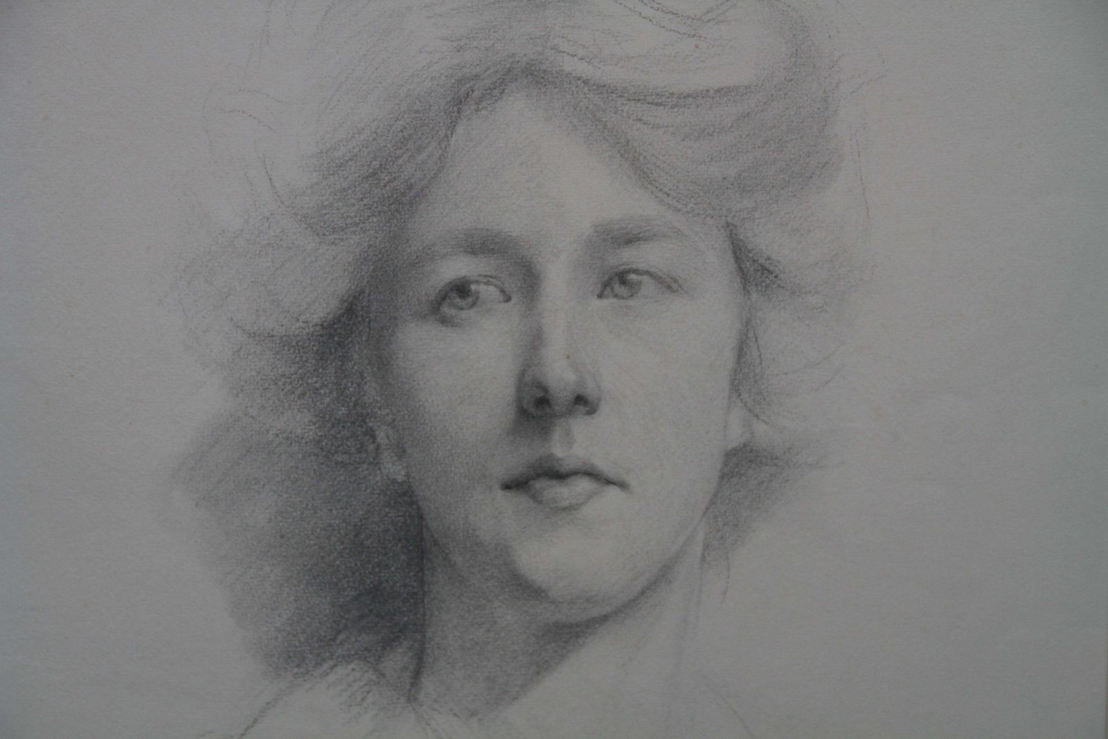 Estella Canzianiself Portrait   British Italian Art Edwardian Pencil Drawing Female Artistcirca 1911 photo Art