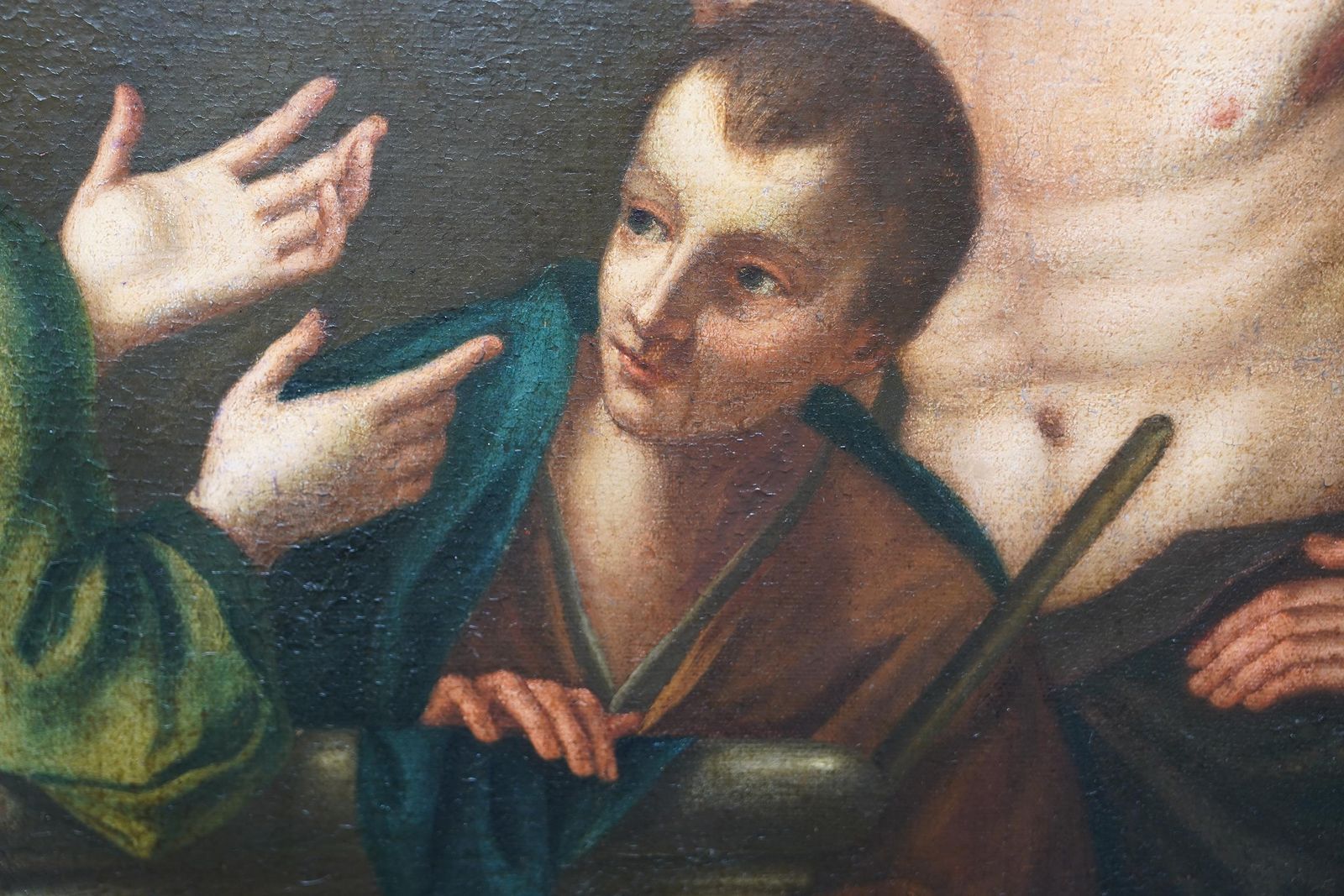 photo furniture Unknownjoseph Interpreting Dreams   Italian Old Master 17thc Religious Art Oil Paintingcirca 1600