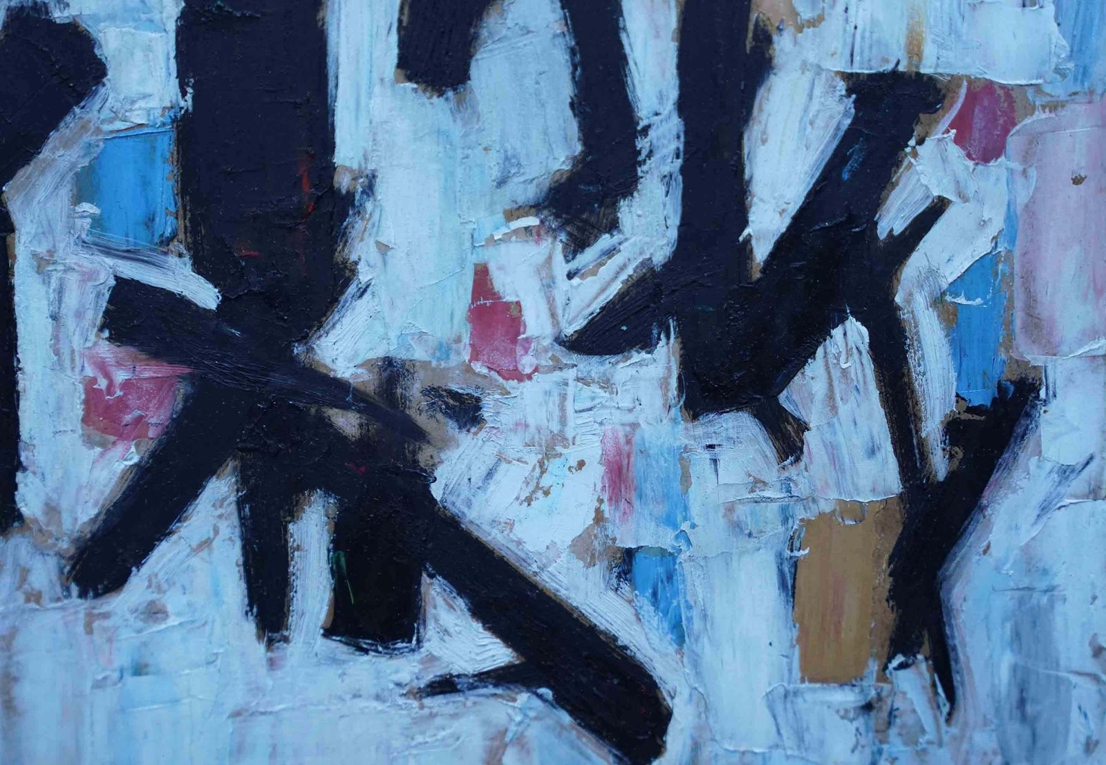 photo furniture Leo Davyfifties Abstract   British 1954 Abstract Art Oil Painting Slade School Artist1954