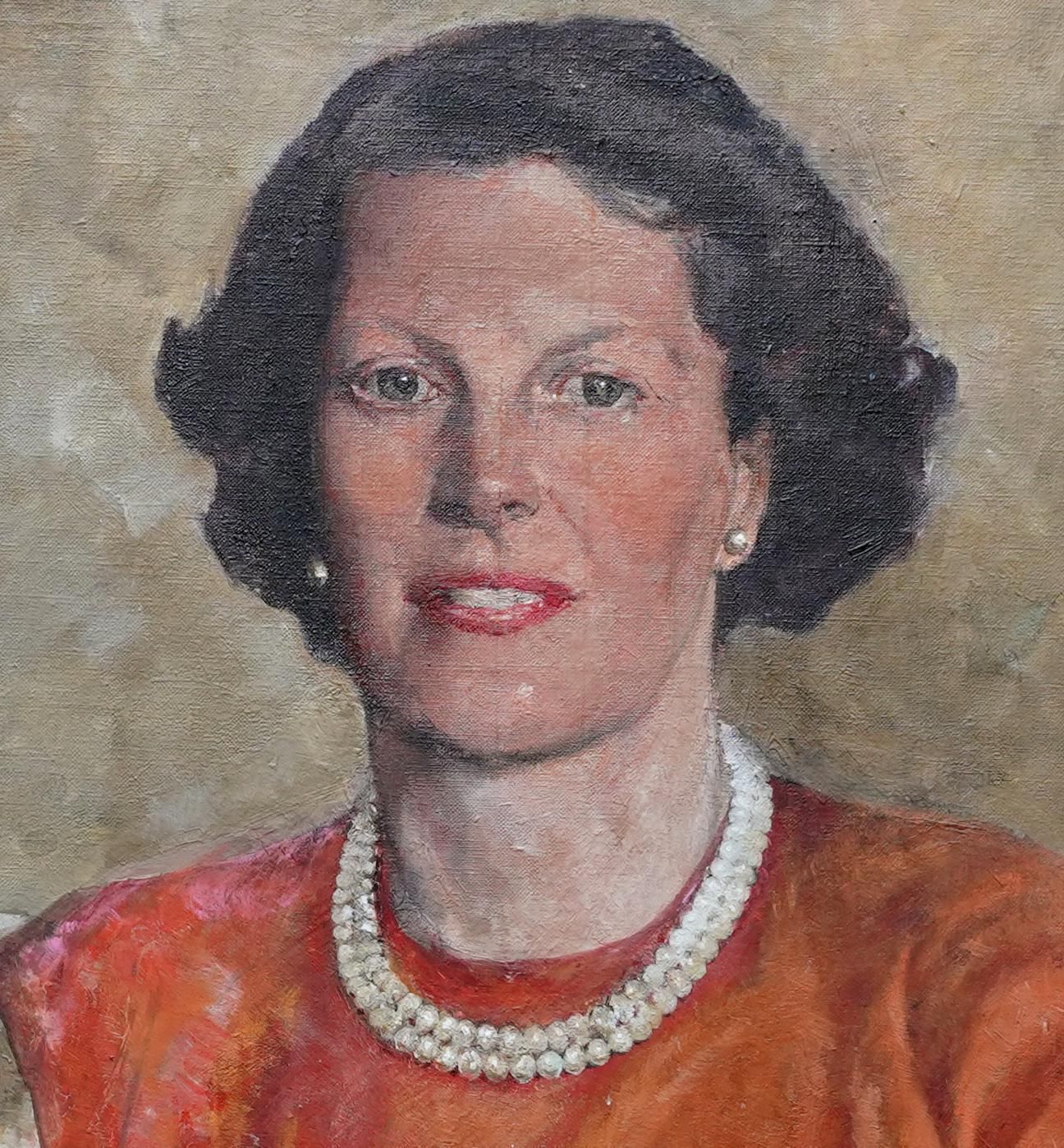 Sydney Seymour Lucasportrait Of Sheila De Quincey   British 1950's Art Portrait Oil Paintingcirca 1957 photo 7141.0