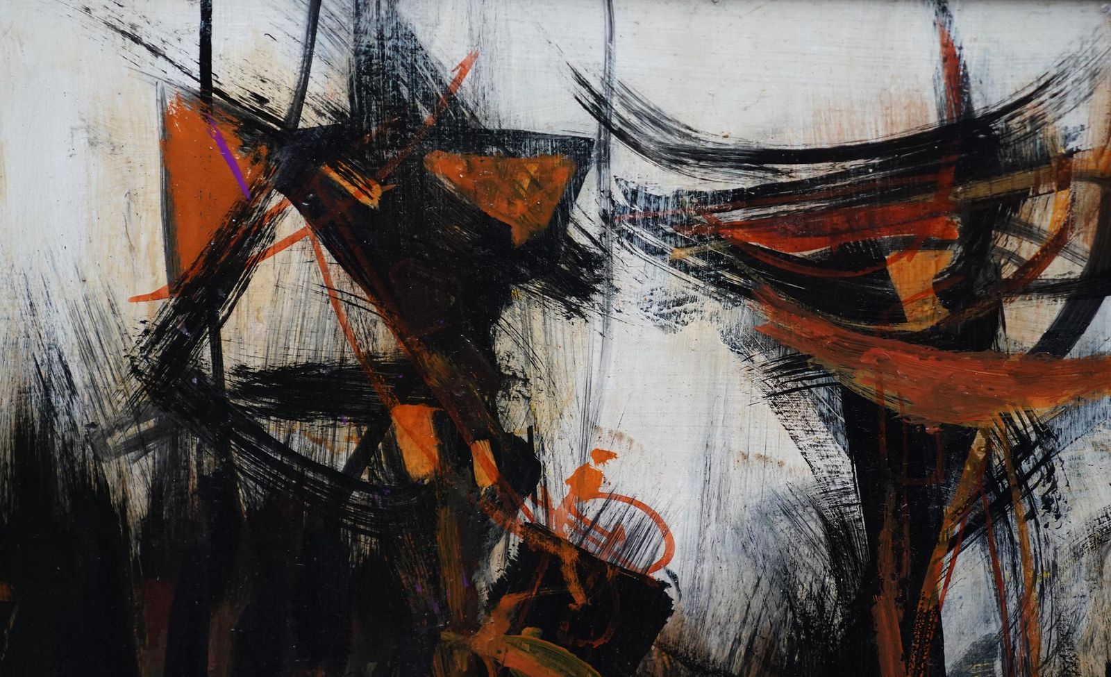 Anne Dunnabstract Composition 1966   British 60's Abstract Art Oil Painting Female Artist1966 photo Art