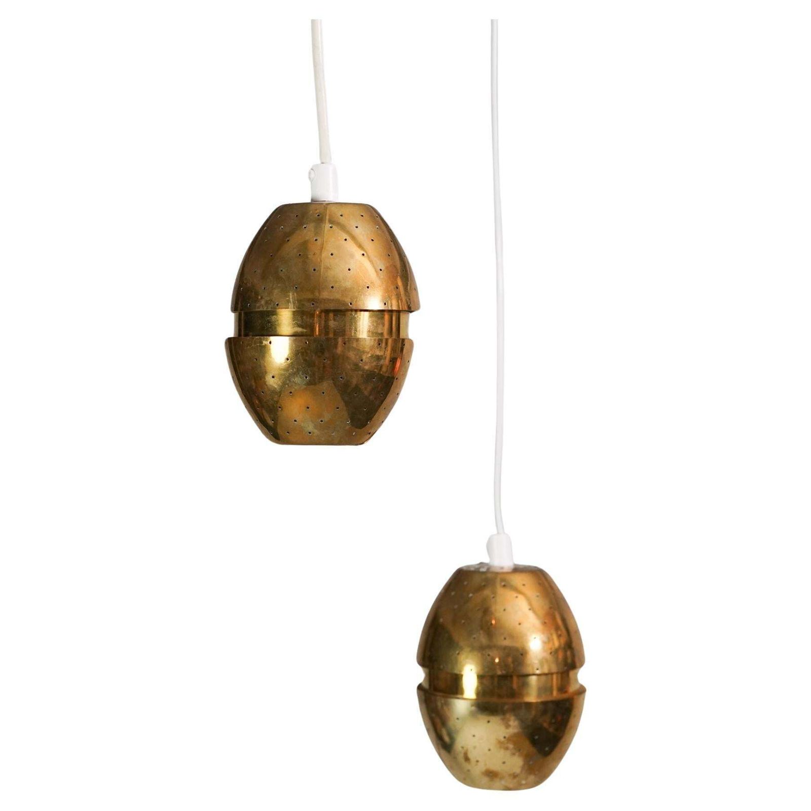 Pair Of Model Florina T790 Pendants, Hans Agne Jakobsson, Ab Markaryd, 1970s