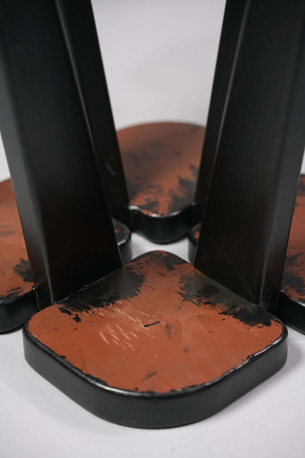 Set Of Four Scandinavian Modern Stools Model Apila By Rauni Peippo, 1950s/1960s photo vinterior