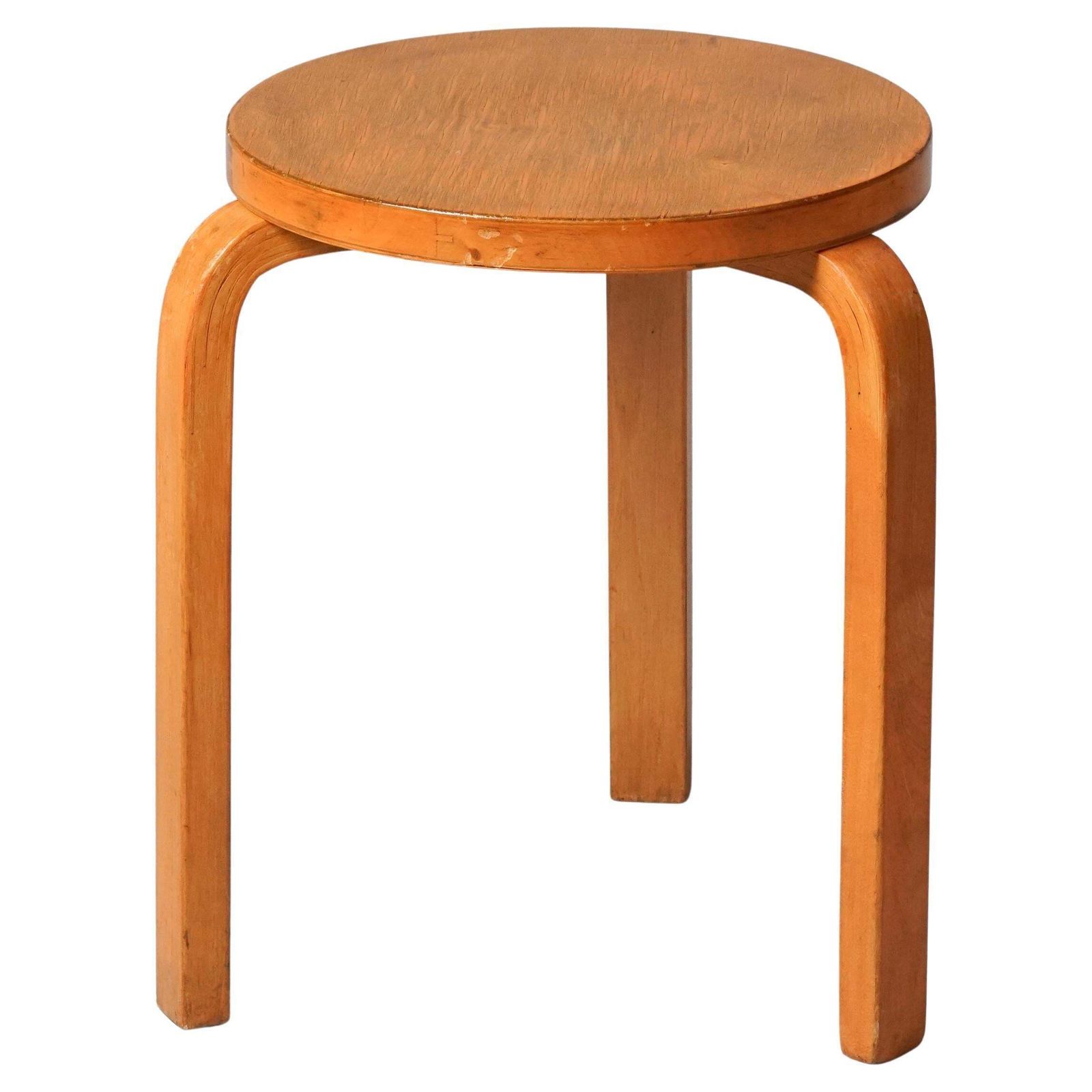 Stool Model 60, Alvar Aalto, Oy Huonekalu  Ja Rakennustyötehdas Ab, 1930/1940s