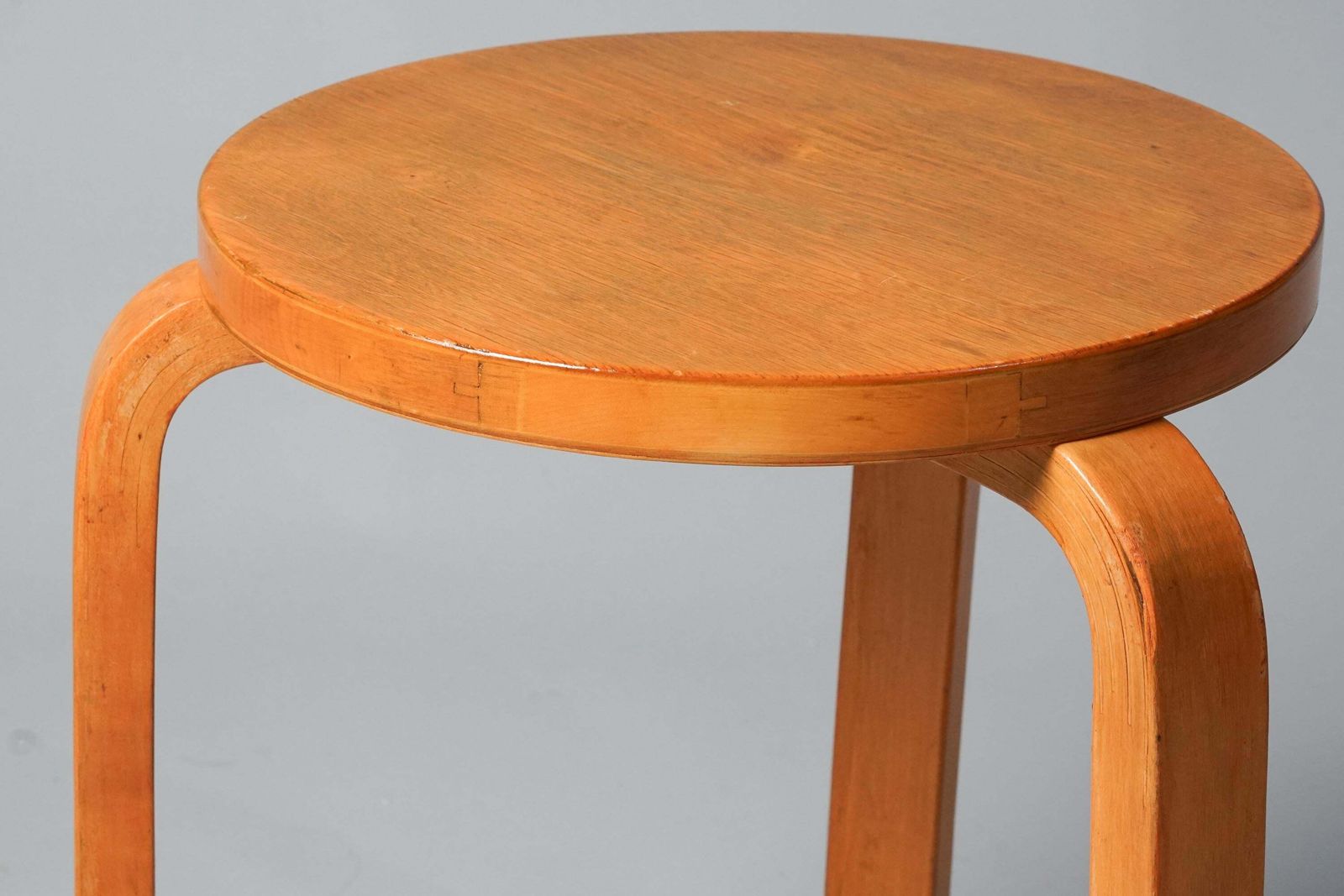 Stool Model 60, Alvar Aalto, Oy Huonekalu  Ja Rakennustyötehdas Ab, 1930/1940s photo Furniture