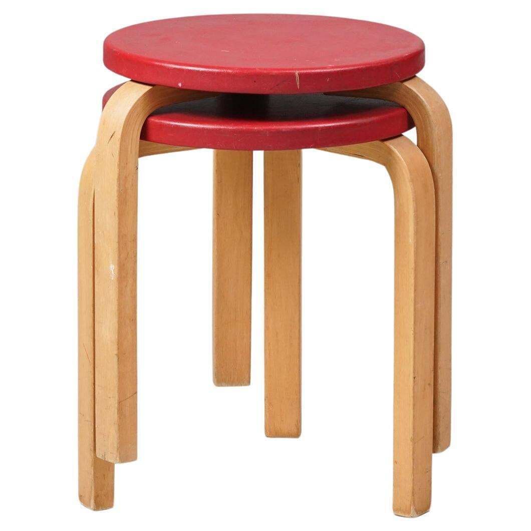 Set Of Two Model 60 Stools, Alvar Aalto, Artek, 1950s
