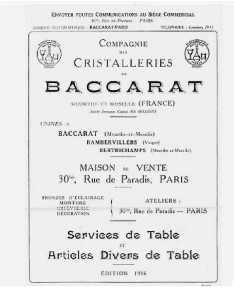6 Pcs. Set Of Baccarat Crystal Champagne Coupes "Moliere" From 1916 1936's photo vinterior