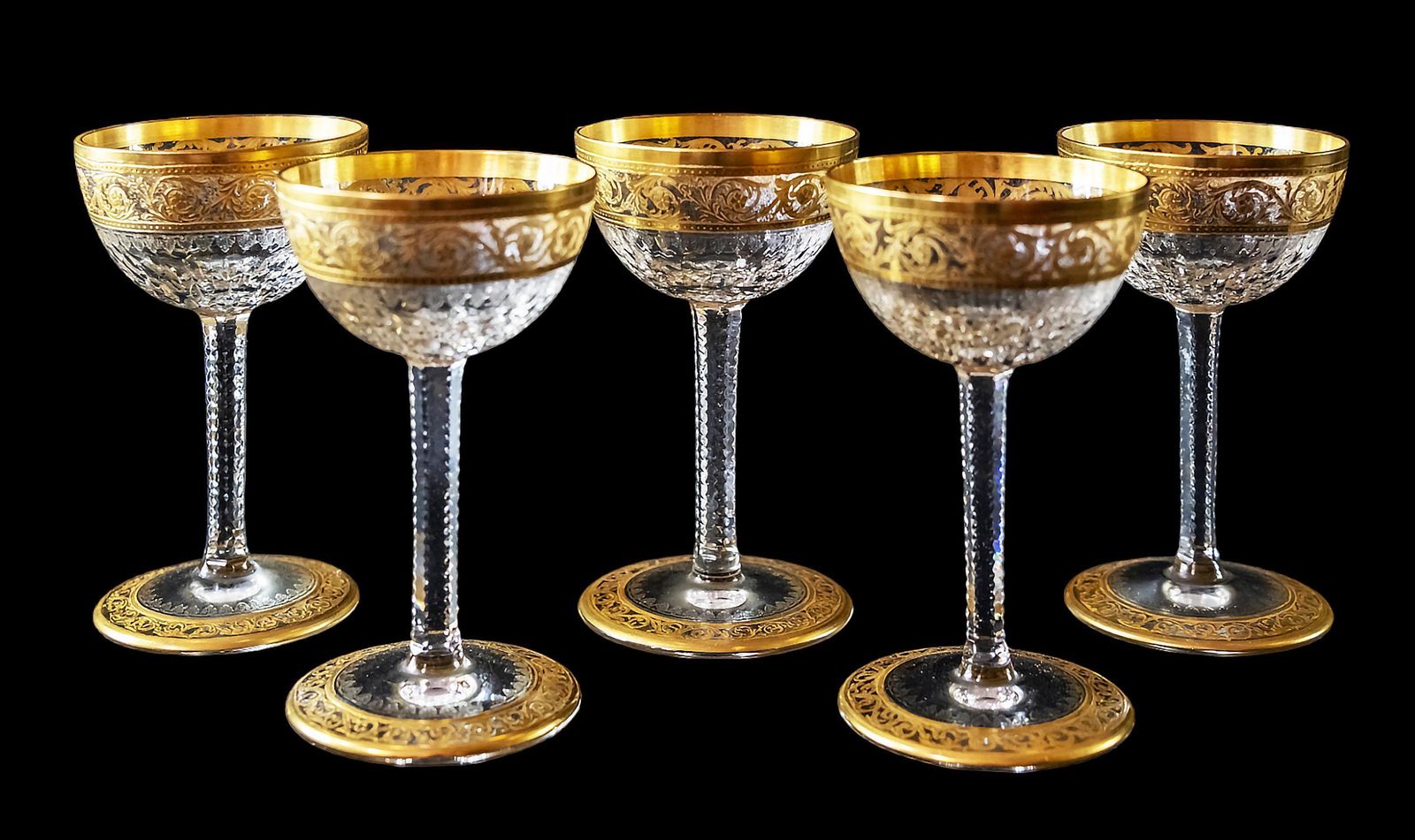Set Of 6 Pcs. French Saint Louis Crystal Carafe With Sherry Glasses photo for sale