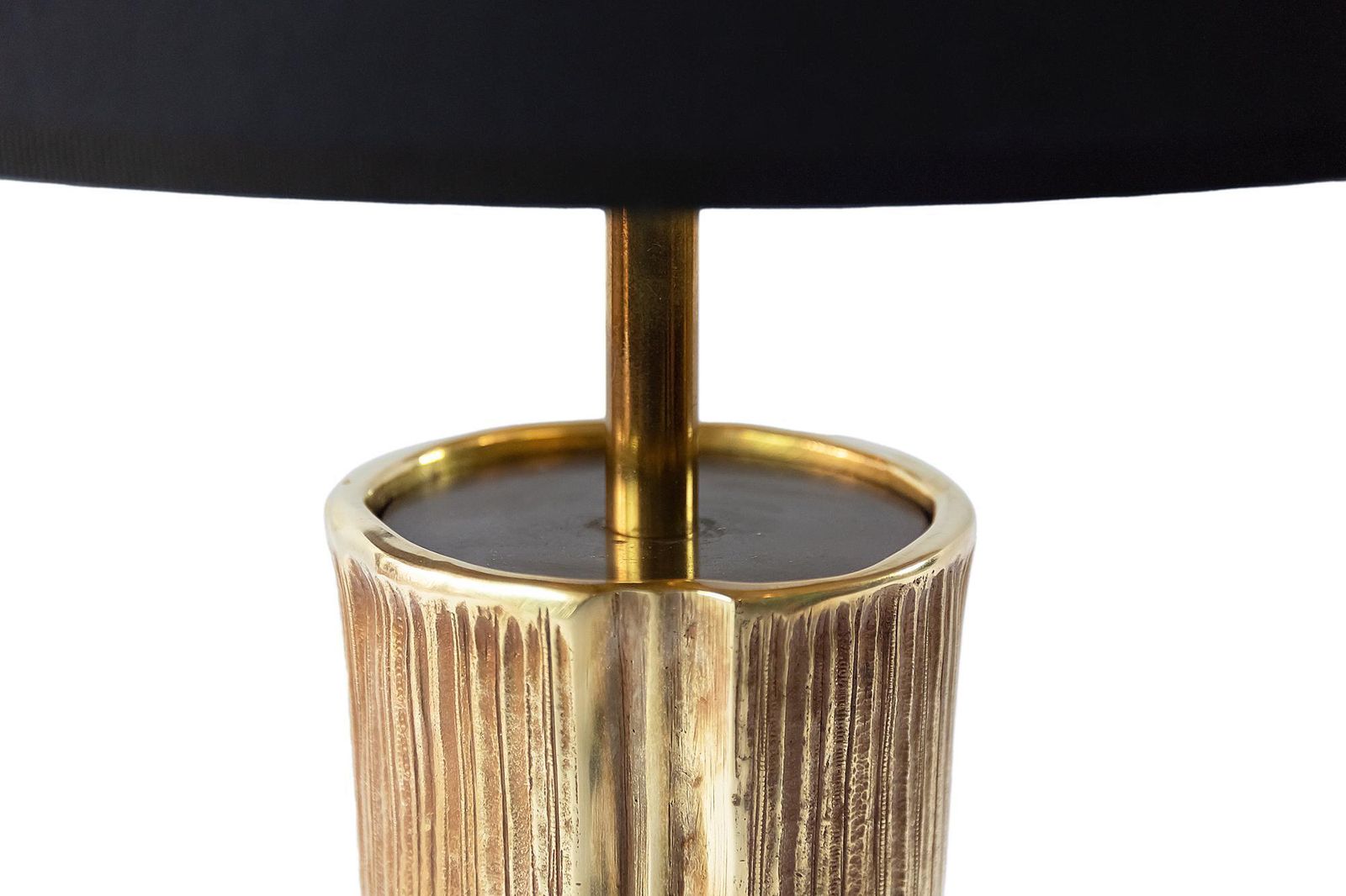 Pair Of Vintage French Bronze Bamboo Table Lamps By Maison Charles photo vinterior