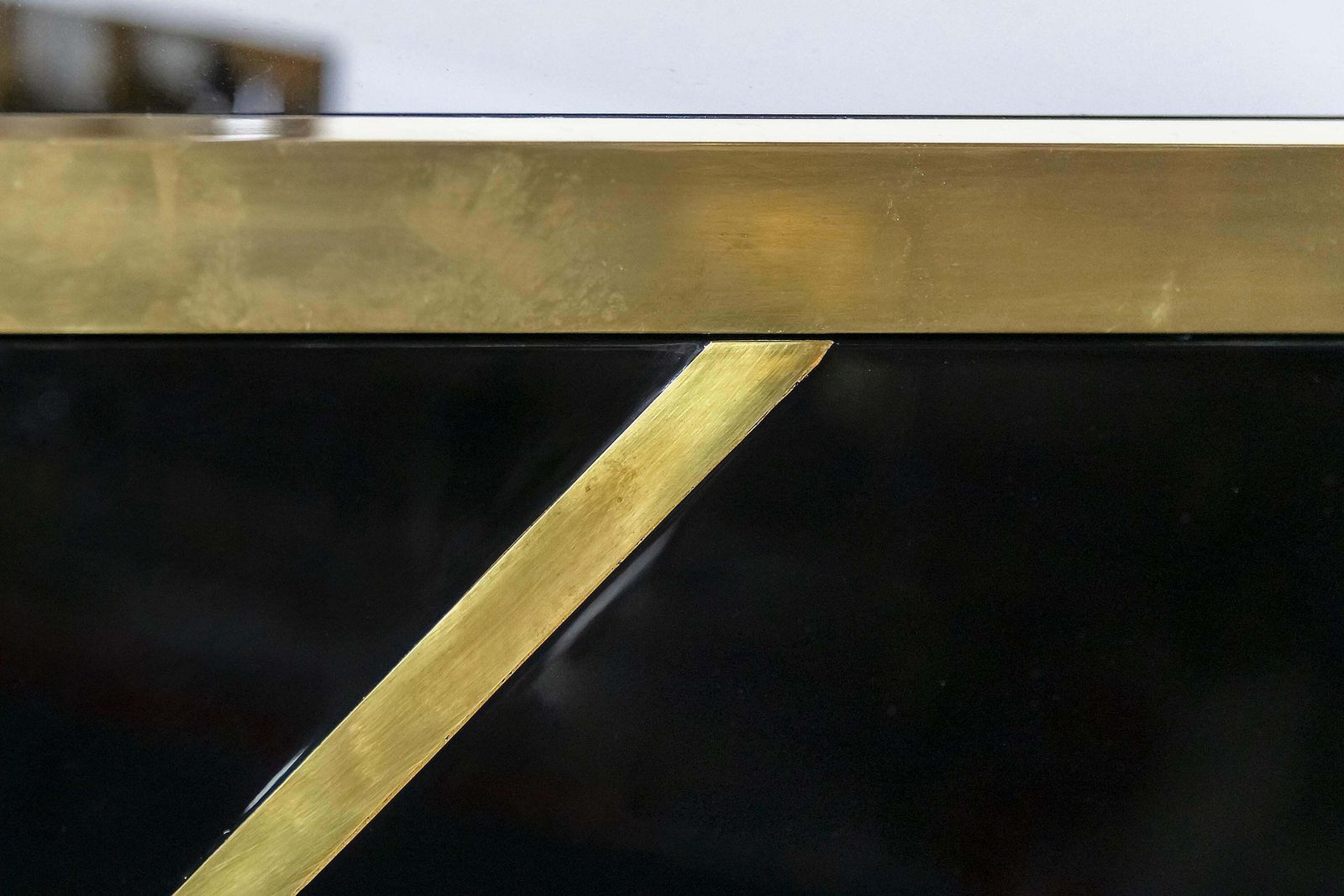 Mid Century Italian Sideboard In The Style Of Willy Rizzo /Maison Jansen, 1970's photo vinterior