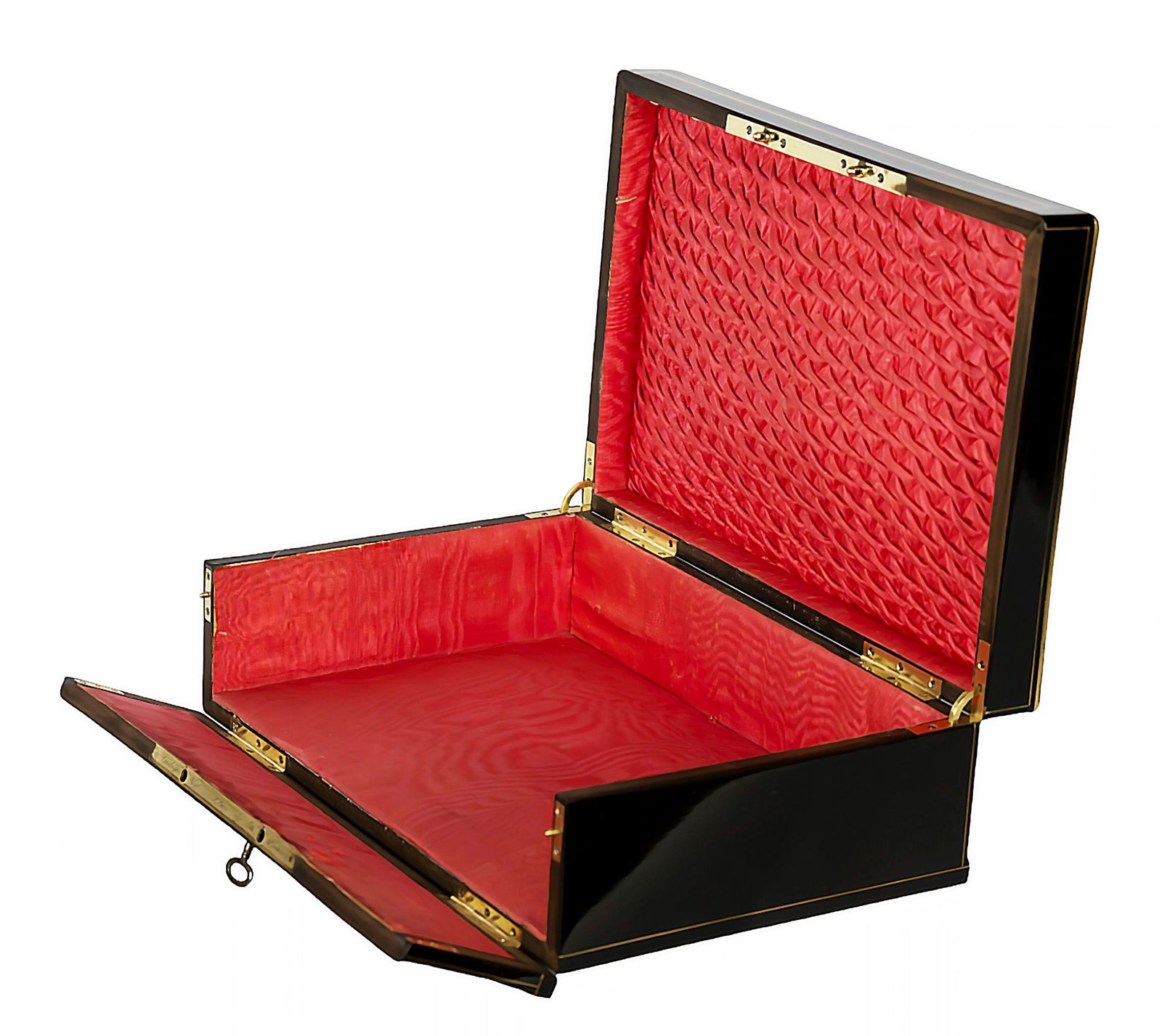 Large Antique French Boulle Napoleon III Marquetry Box photo 3229.0