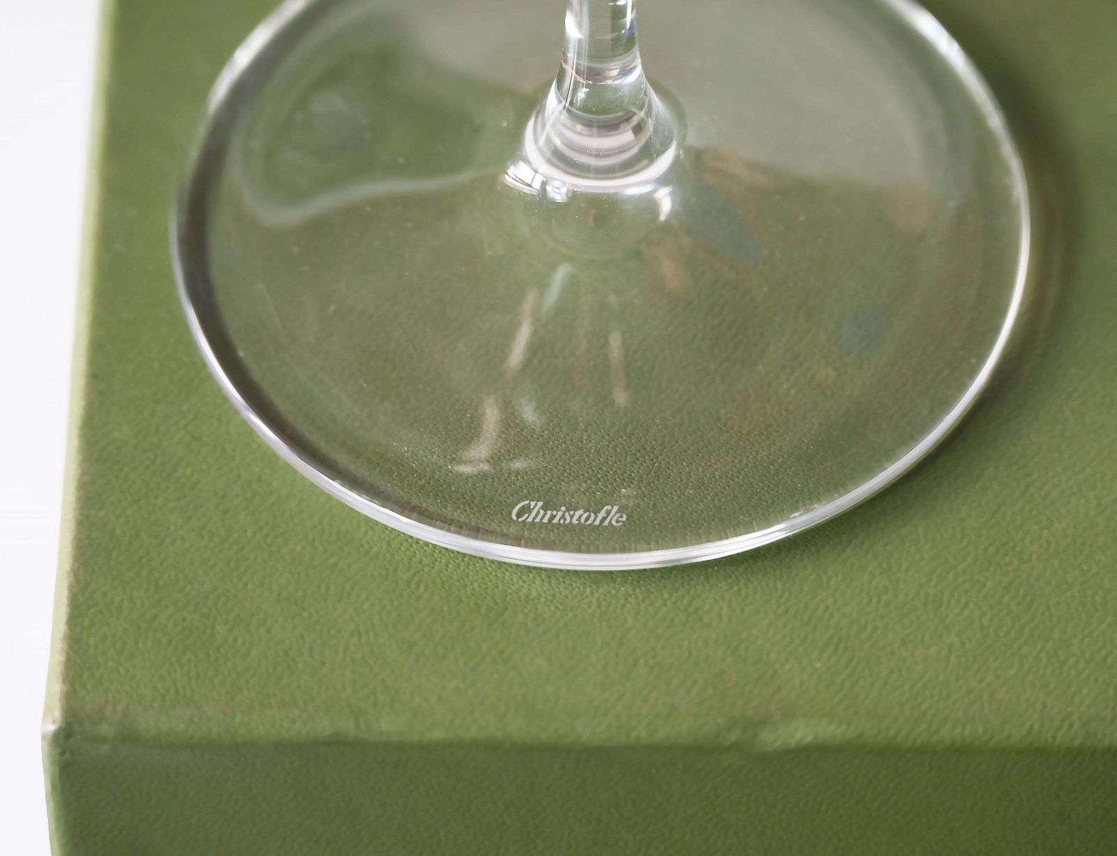 Pair Of French Christofle Crystal Degustation /Tasting Beaujolais Wine Glasses photo Home Decor