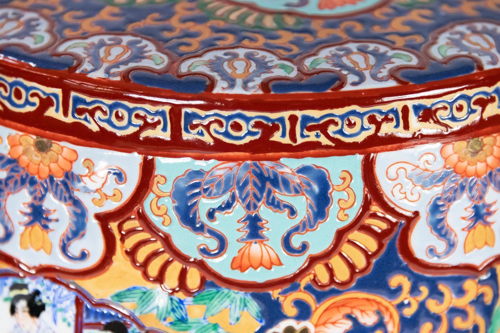 Ceramic Hand Painted Chinese Garden Stool photo 833.0