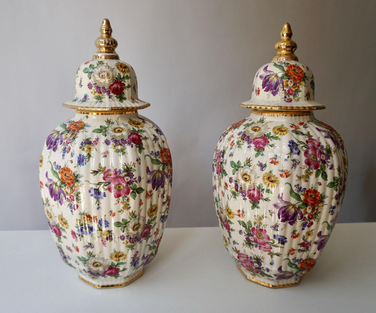 Boch Frères Vase With Stylized Floral Motifs photo furniture