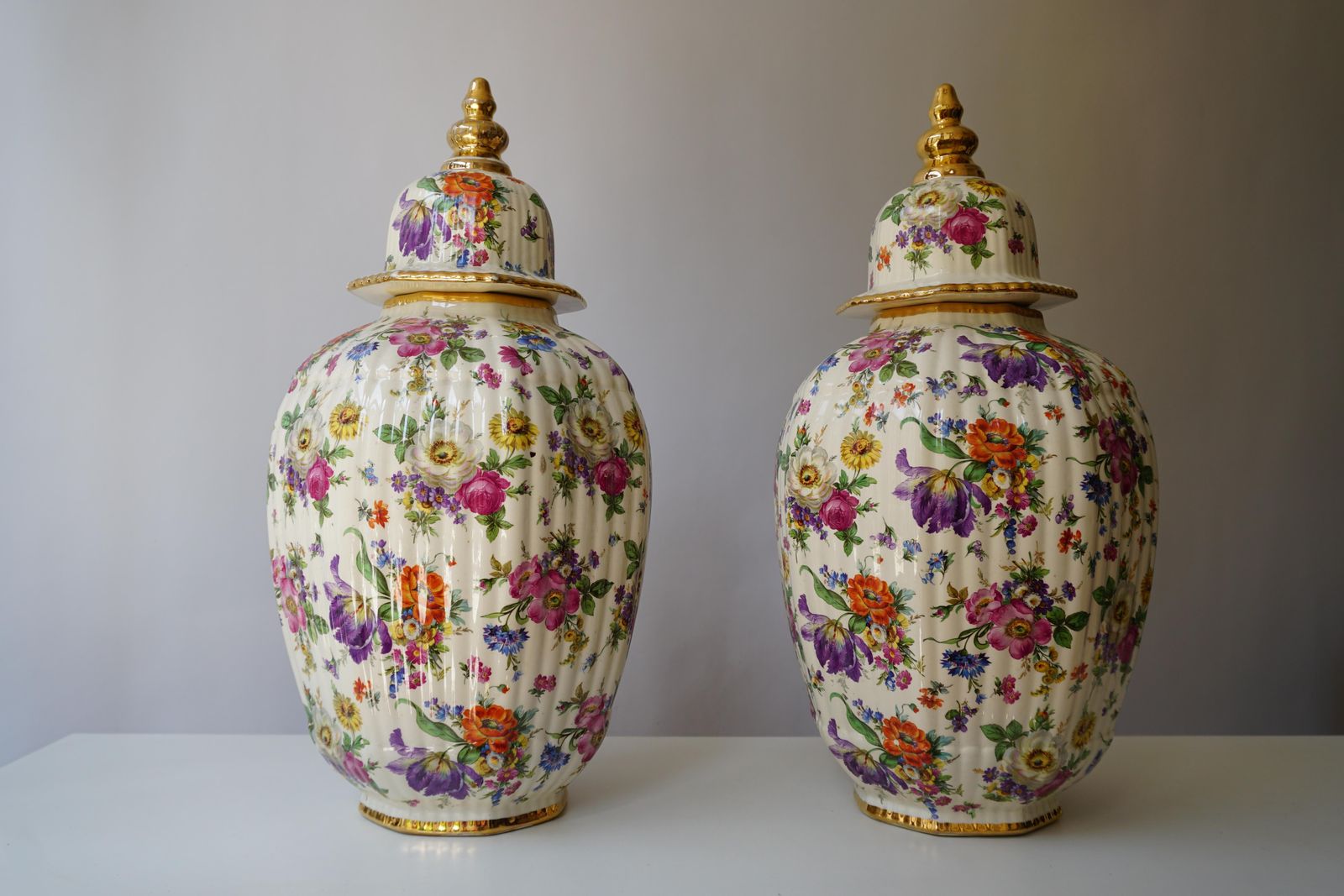 Boch Frères Vase With Stylized Floral Motifs photo vinterior