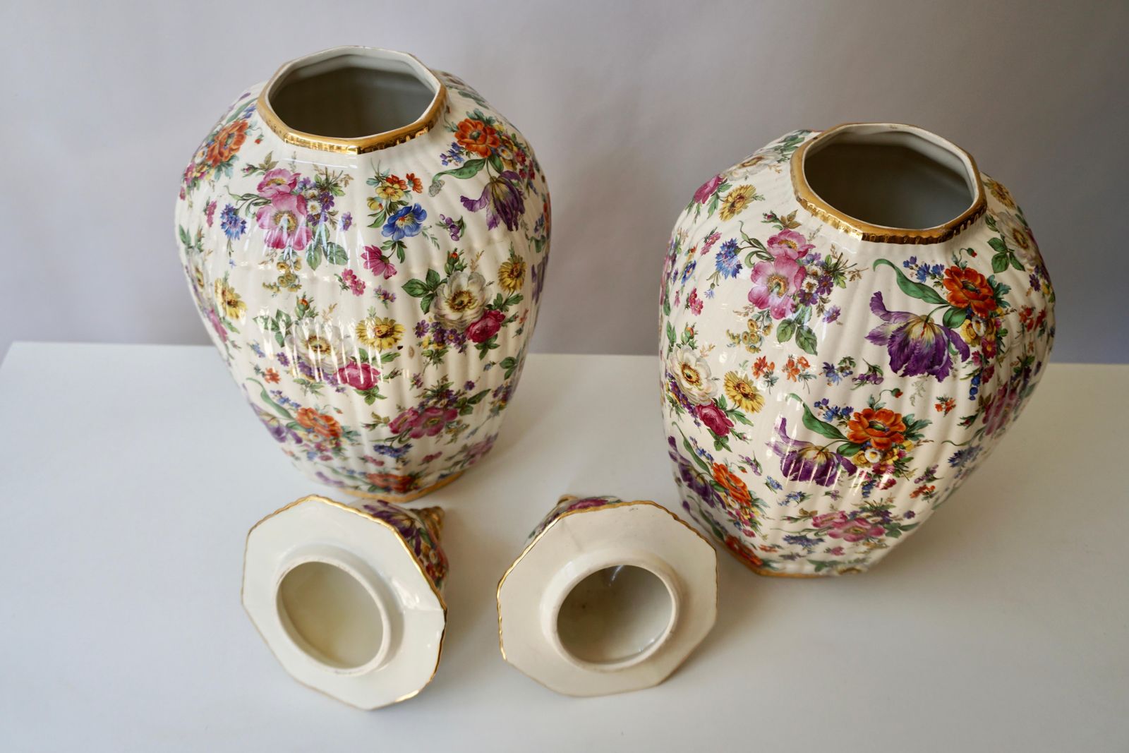 Boch Frères Vase With Stylized Floral Motifs photo buy