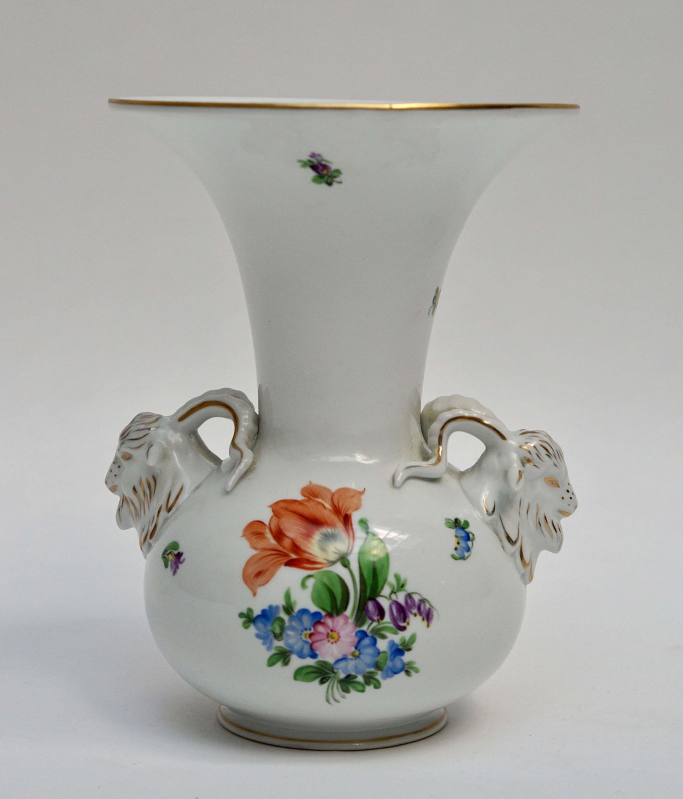 Herend Rothschild Birds Porcelain Vase photo for sale