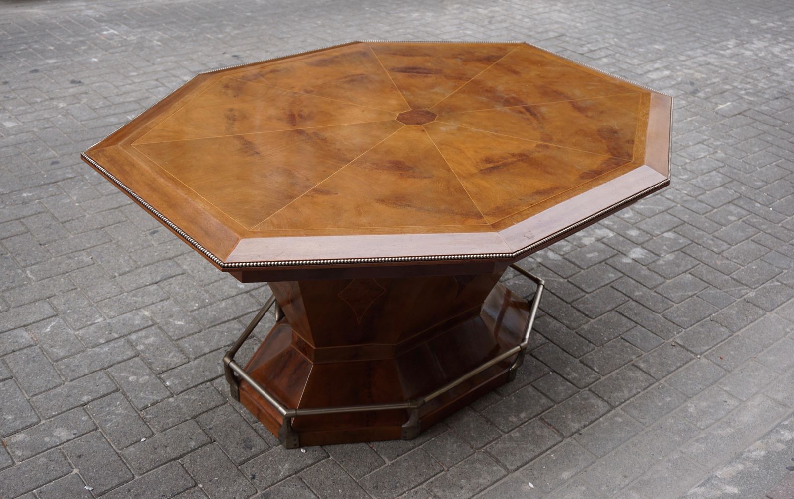 Rare Art Deco Dining/Conference Table In The Shape Of An Octagonal Diamond photo 6374.0