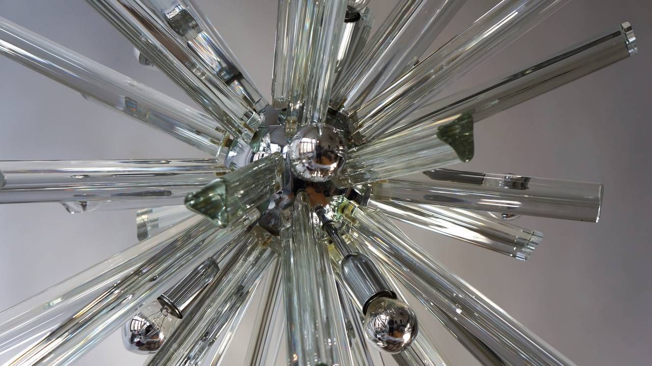 photo furniture Mid Century Modernist Murano Glass Rod Sputnik Chandelier