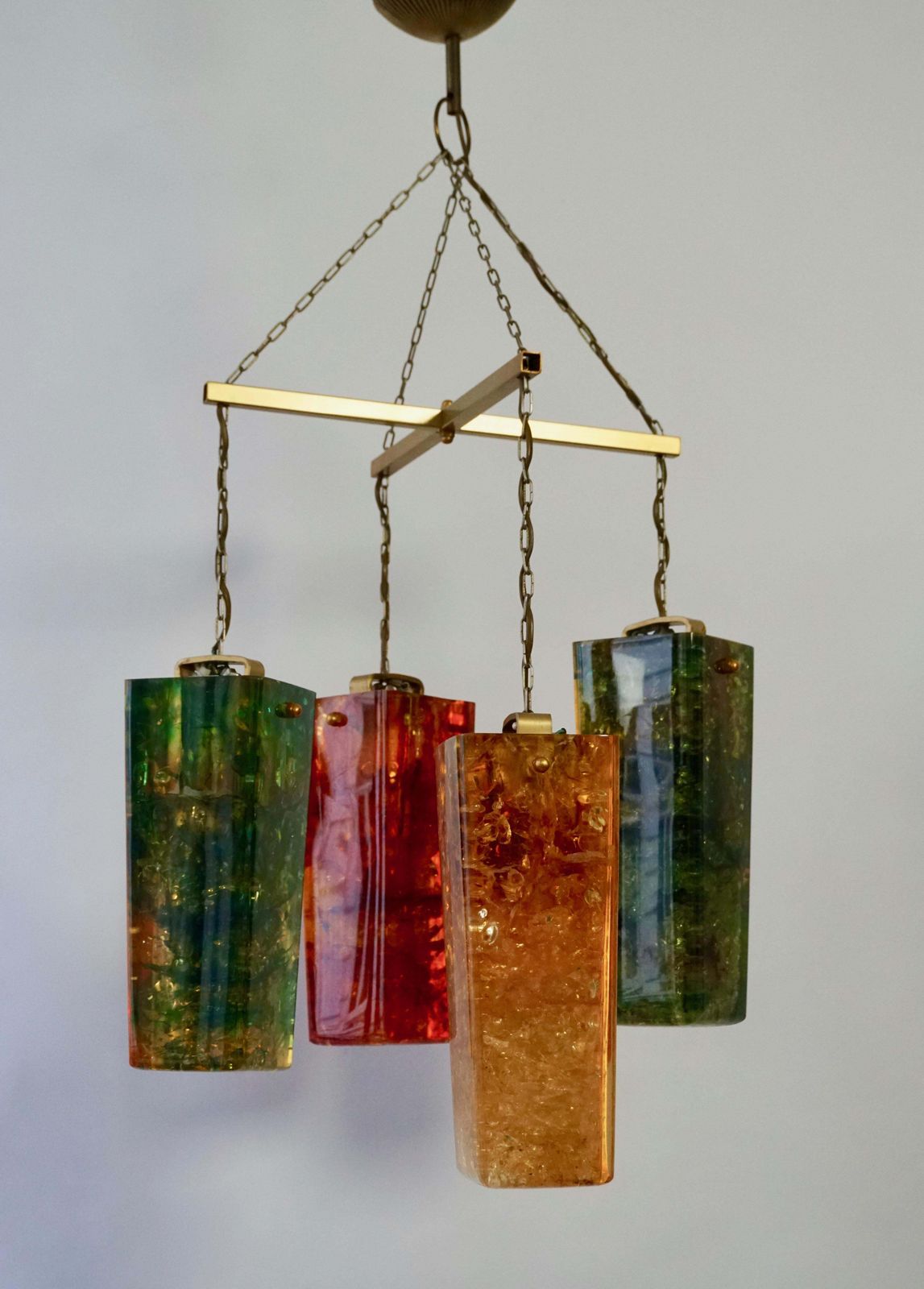 Pierre Giraudon Fractal Resin Shatterline Chandelier photo furniture