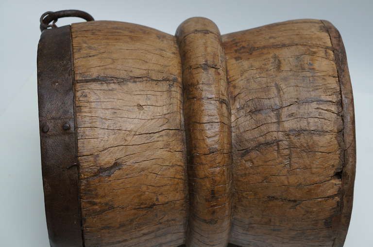 Tall And Heavy Elmwood Mortar Antique Plant Cover Coffee Table Wabi Sabi photo buy