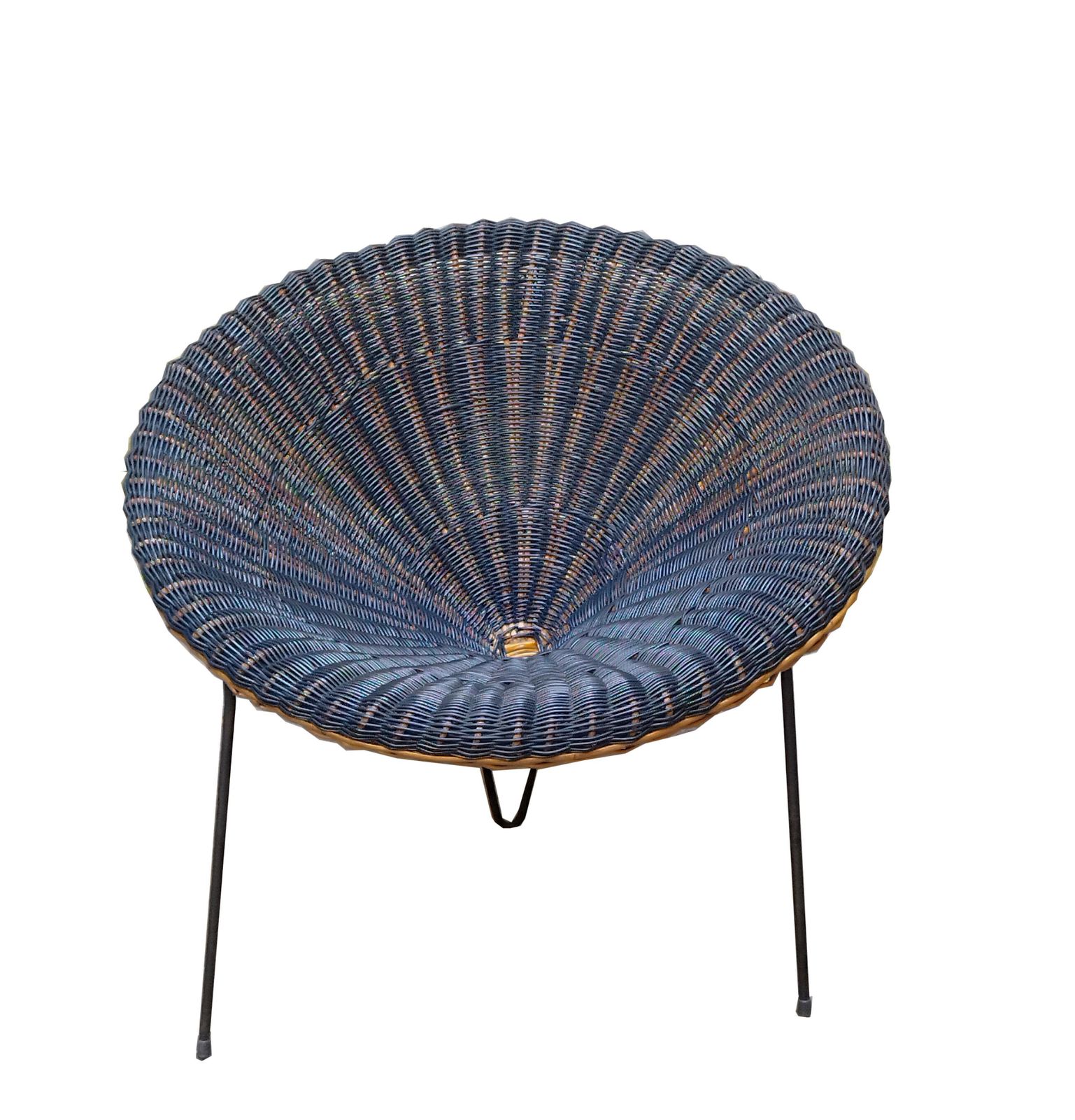 Roberto Mango Set Two Armchairs And Coffee Table In Rattan, Italy 1960s photo for sale