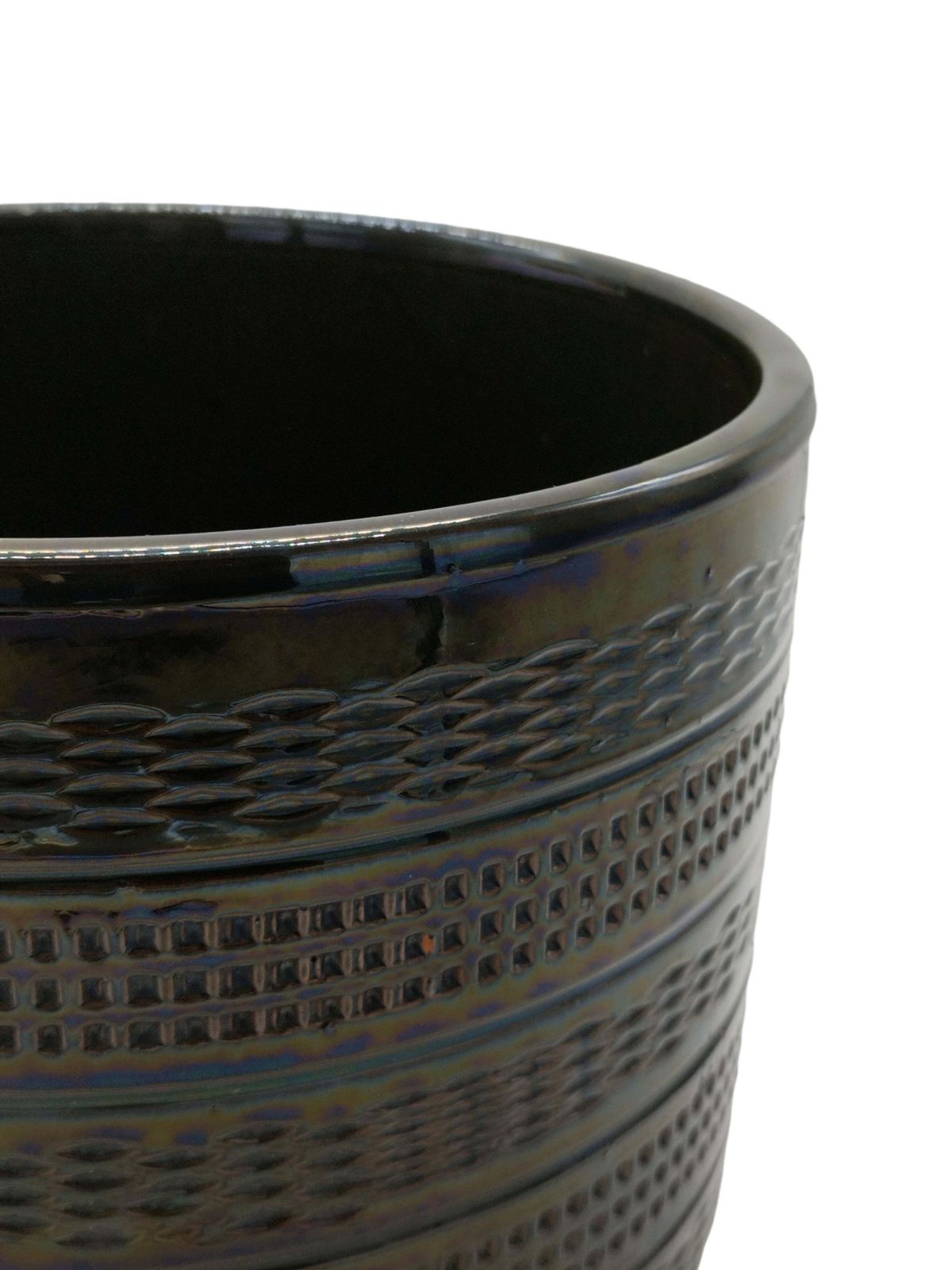 Glazed Terracotta Plant Holder 'Vasi Treviso', Italy 1960s photo vinterior