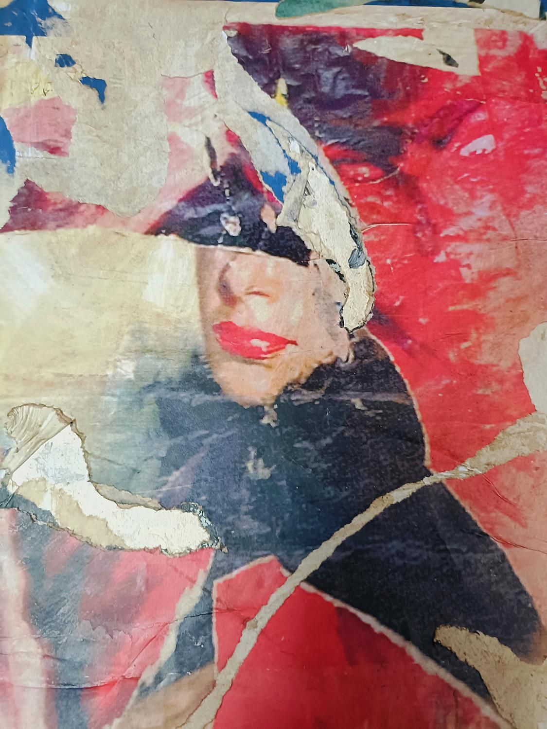 The Waterfront, Print And Decollager On Crta Tribute To Mimmo Rotella, Italy photo Art