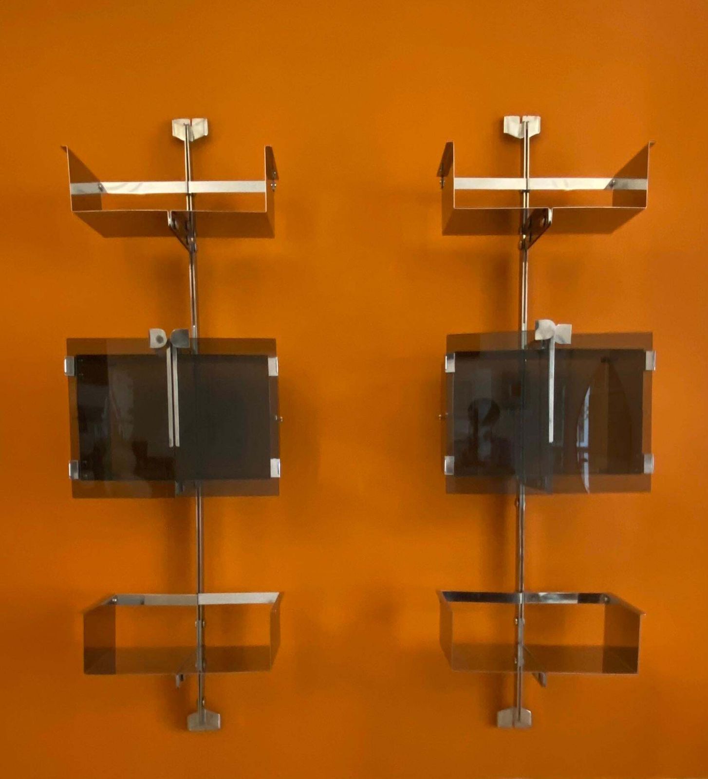 Vittorio Introini For Saporiti Pair Of Proposal P700 Wall Shelves, Italy 1969 photo for sale