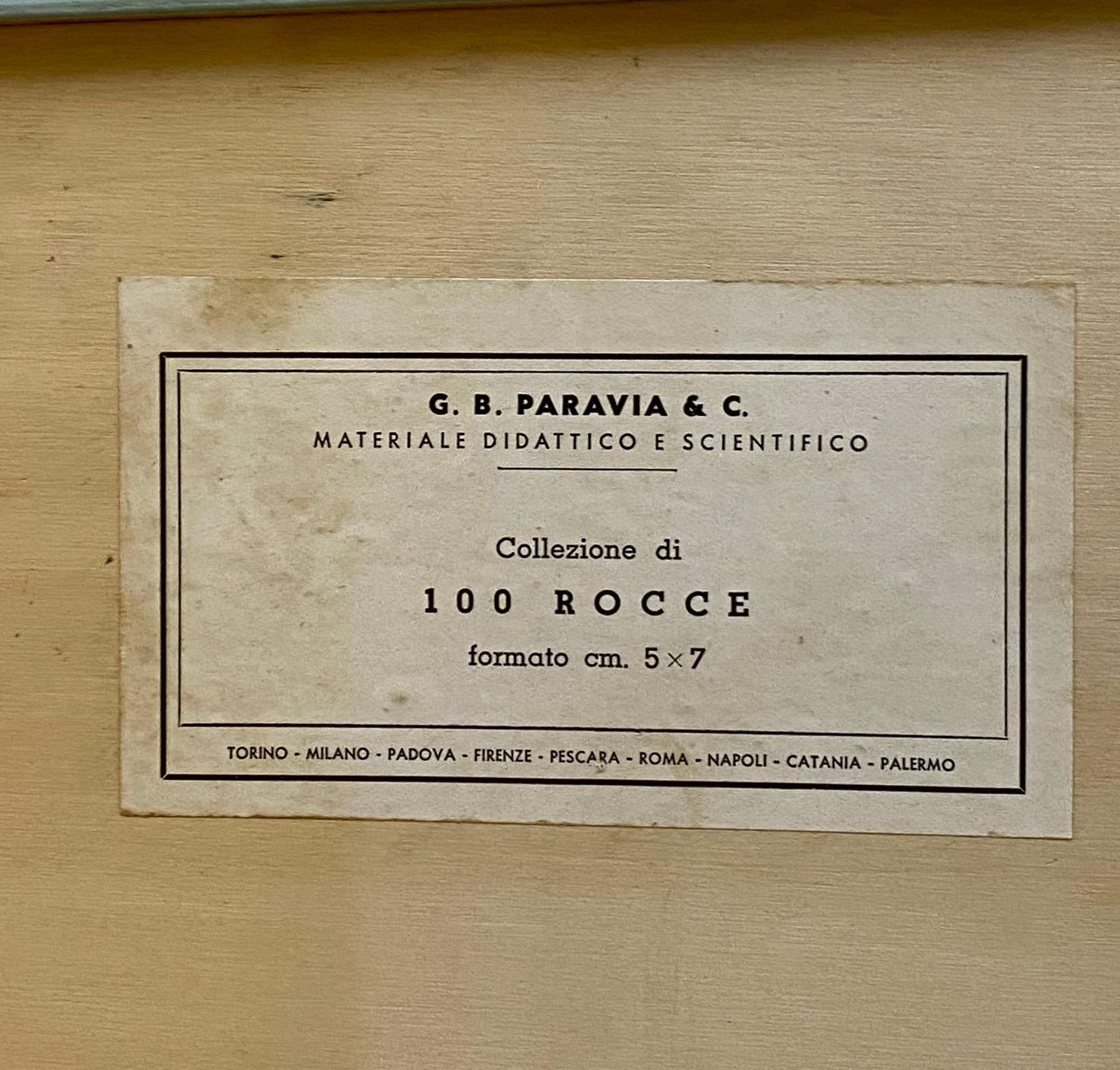 Paravia Collection 100 Rocks, Educational Material, Italy 1950s photo furniture