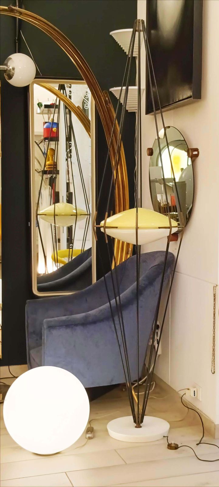 'Siluro' Floor Lamp Angelo Lelli, Ettore Sottsass For Arredoluce, Italy, 1957 photo furniture