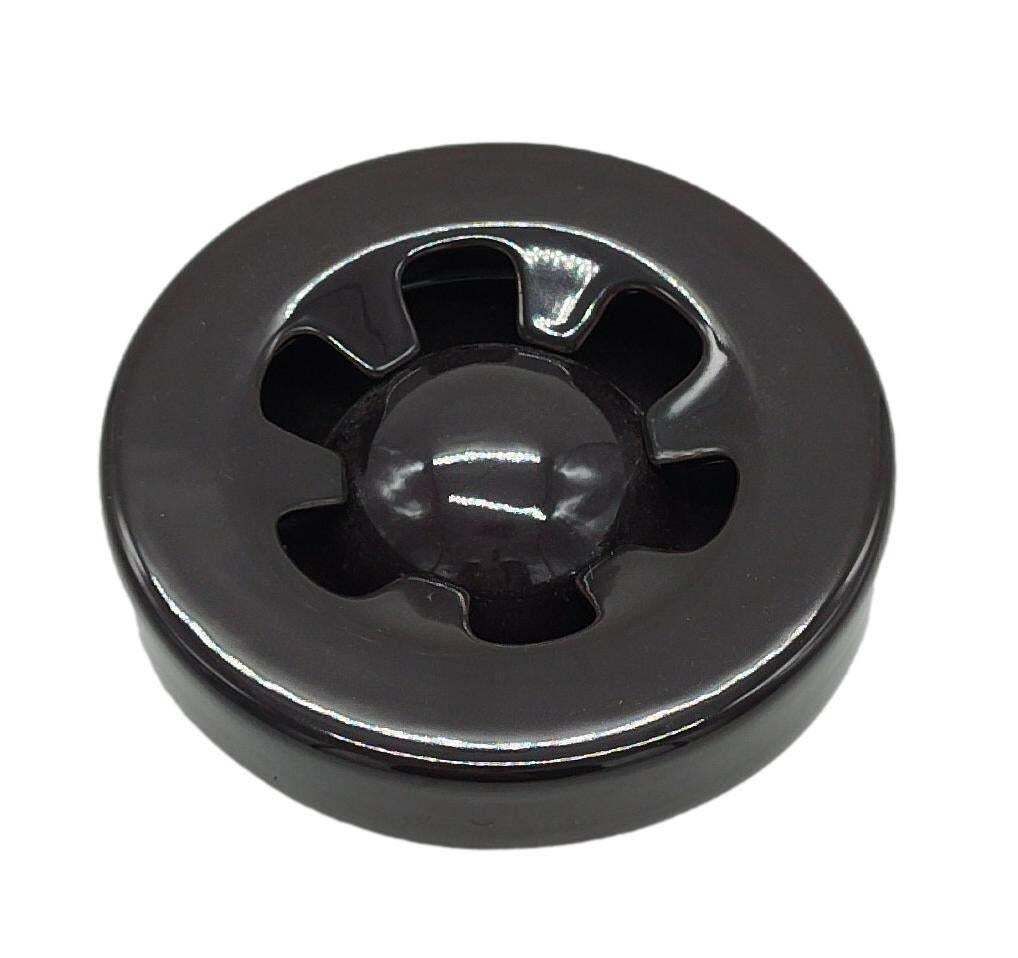 Angelo Mangiarotti For Fratelli Brambilla Brown Ceramic Ashtray, Italy 1970s photo furniture