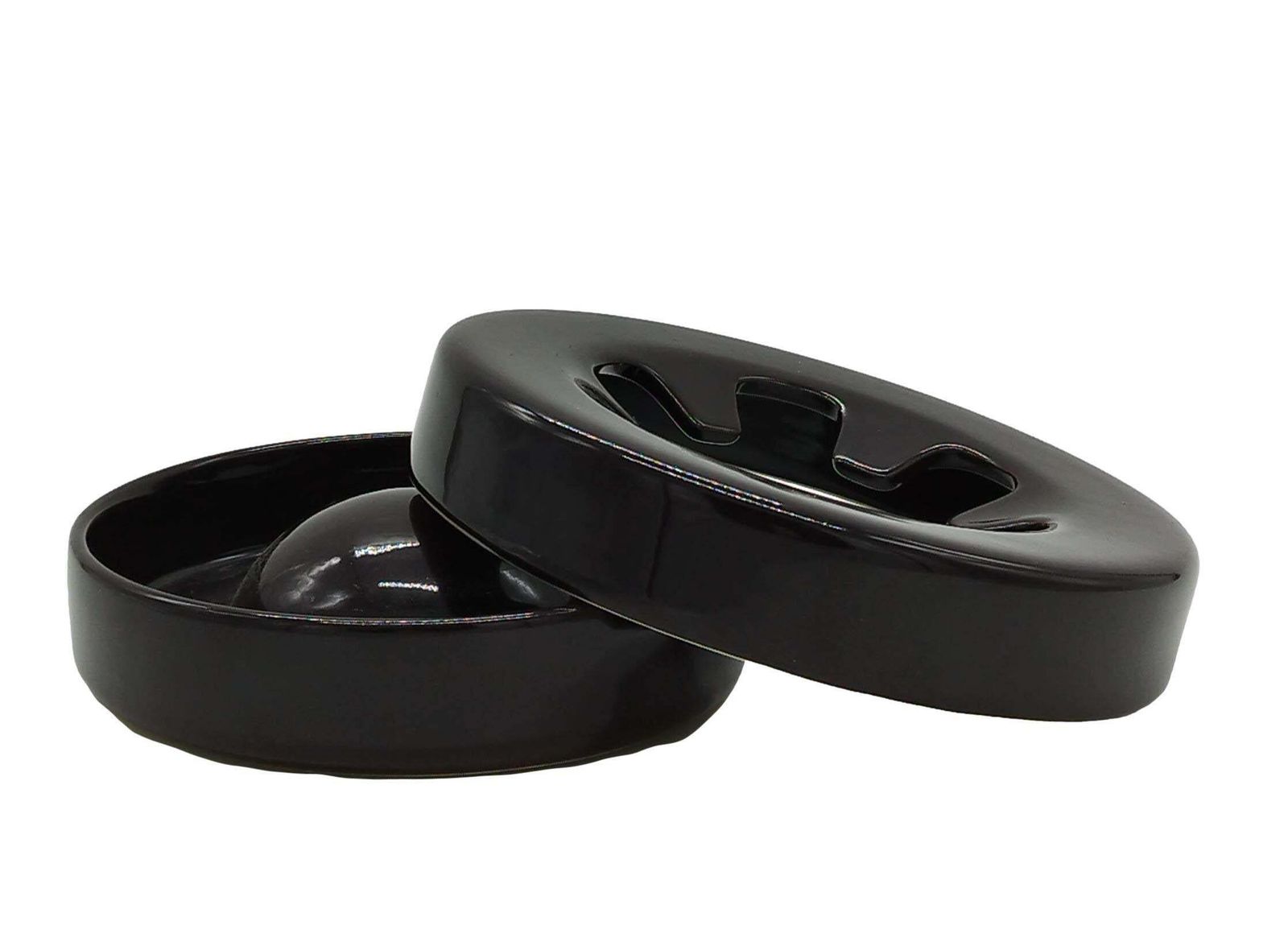 Angelo Mangiarotti For Fratelli Brambilla Brown Ceramic Ashtray, Italy 1970s photo for sale