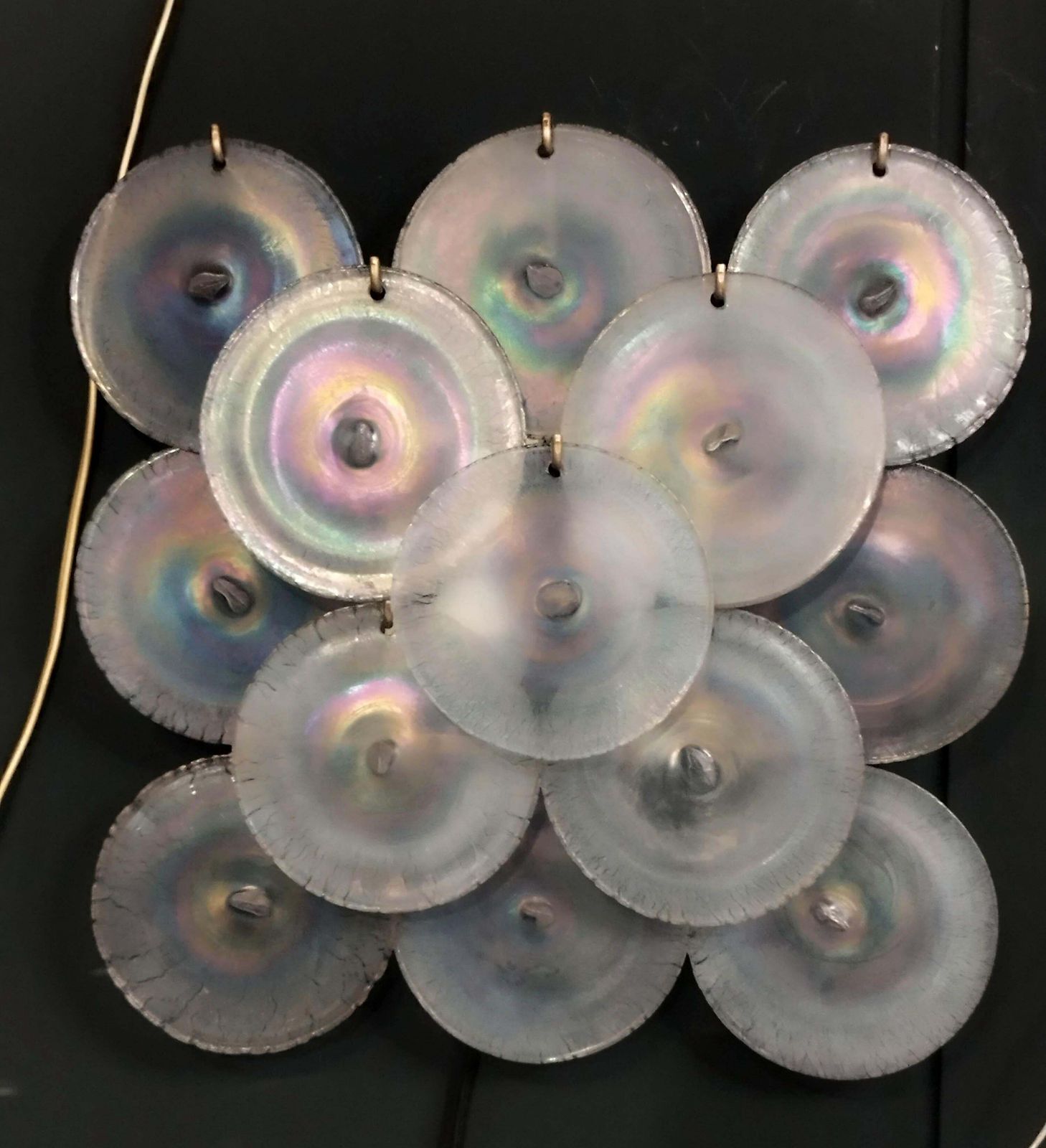 Carlo Nason For Mazzega Murano Glass Wall Lamp, Italy 1960s photo for sale