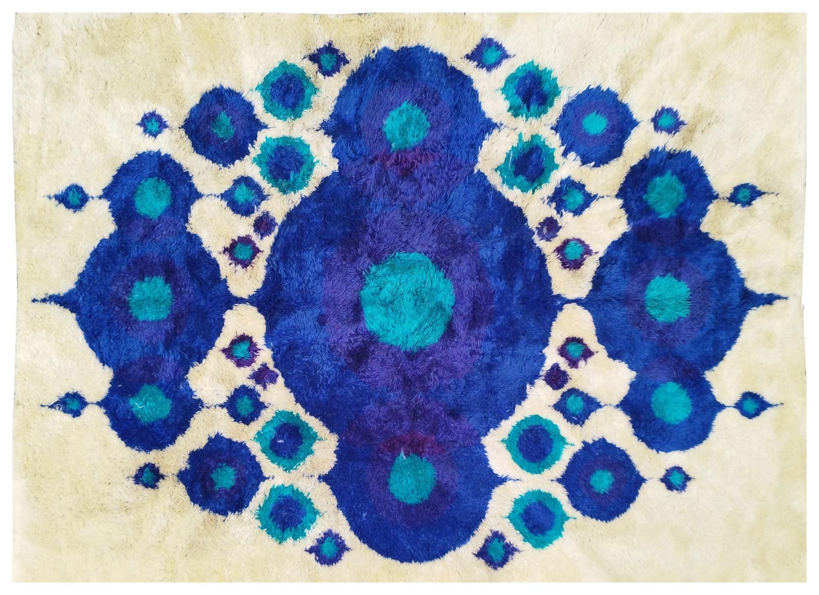 Scandinavian Rya Rug, 1960s photo for sale