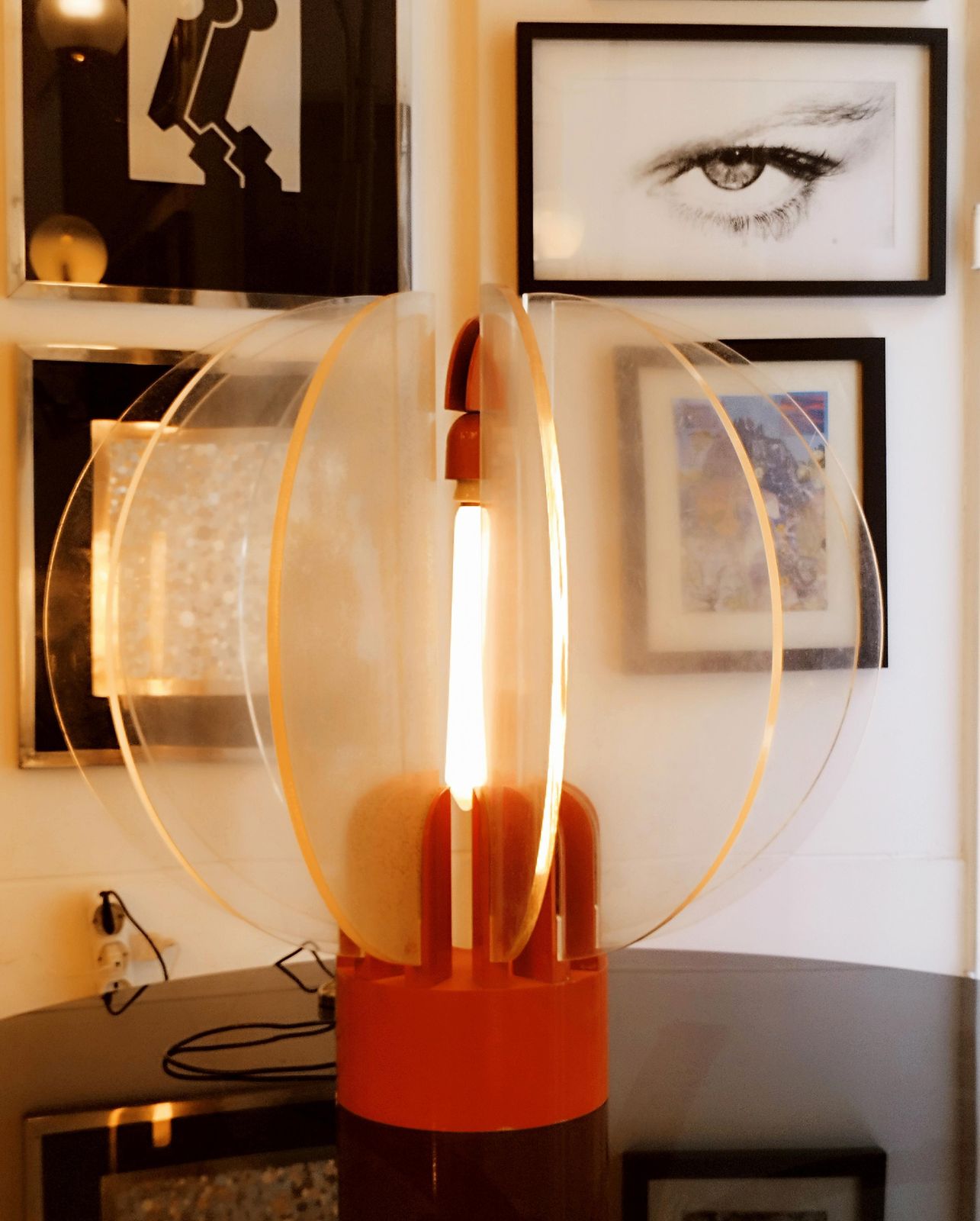Gae Aulenti For Kartell "King Sun" Table Lamp, Italy 1970s photo furniture