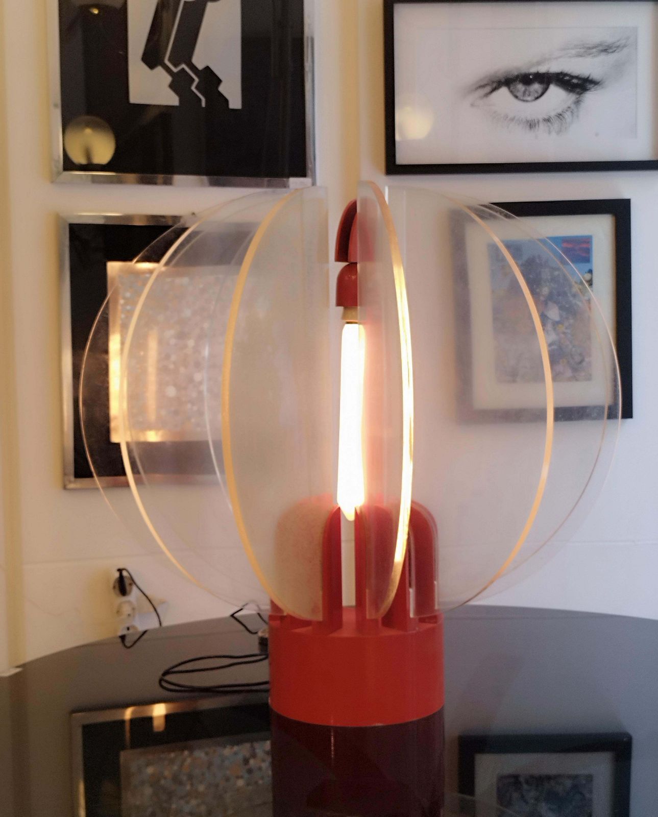 Gae Aulenti For Kartell "King Sun" Table Lamp, Italy 1970s photo for sale