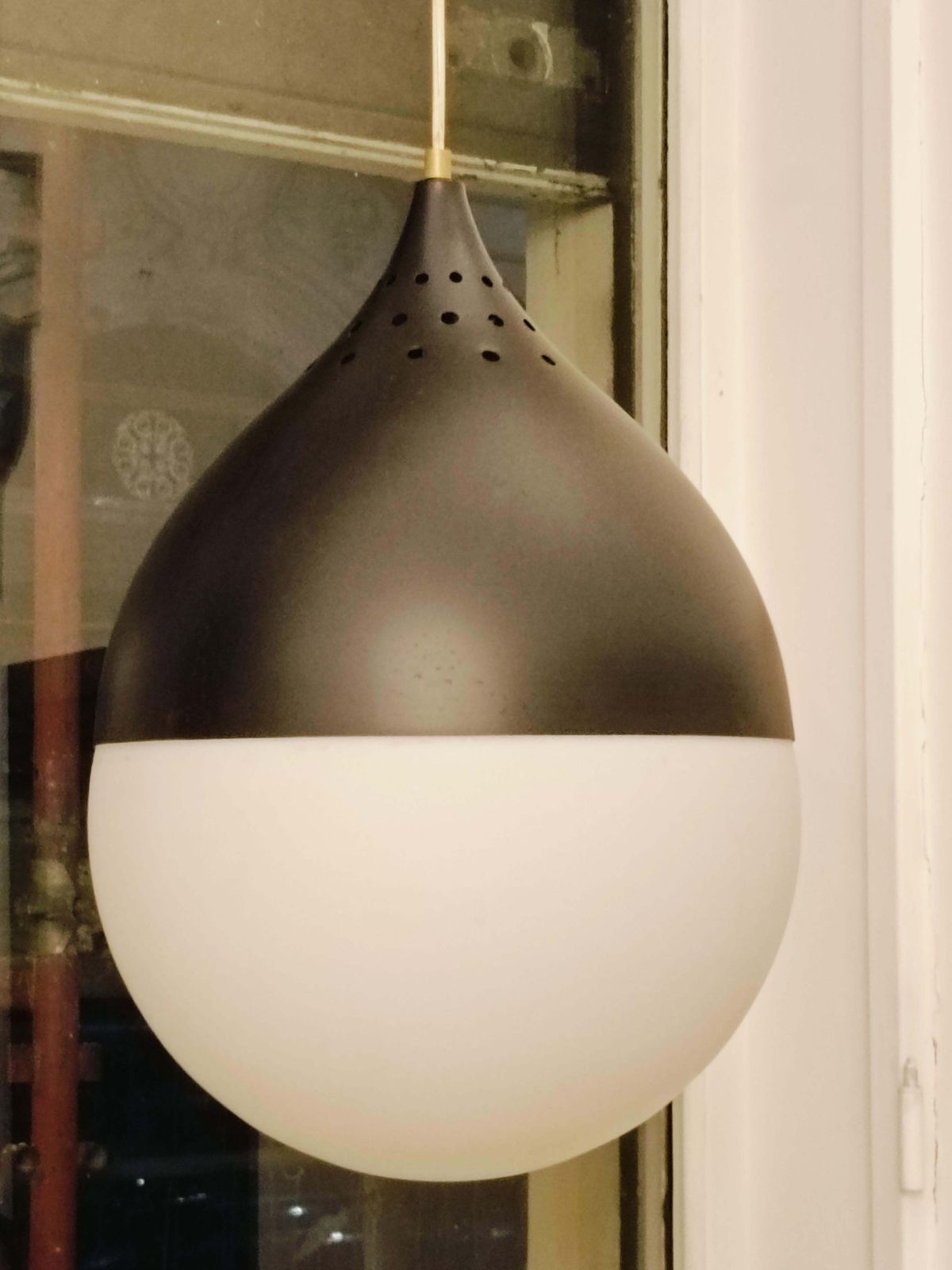 Stilnovo, Rare Suspension Lamp Mod. 622, Italy 1950s photo for sale