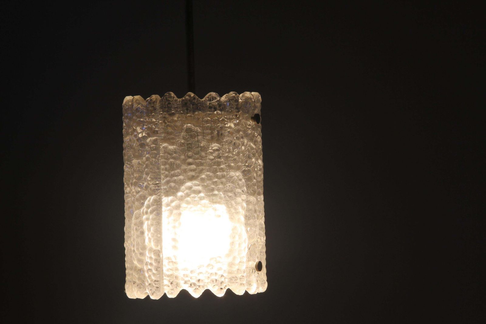 Verlichting Messing & Glazen Hanglamp Van Carl Fagerlund Voor Orrefors, Jaren 1960 photo