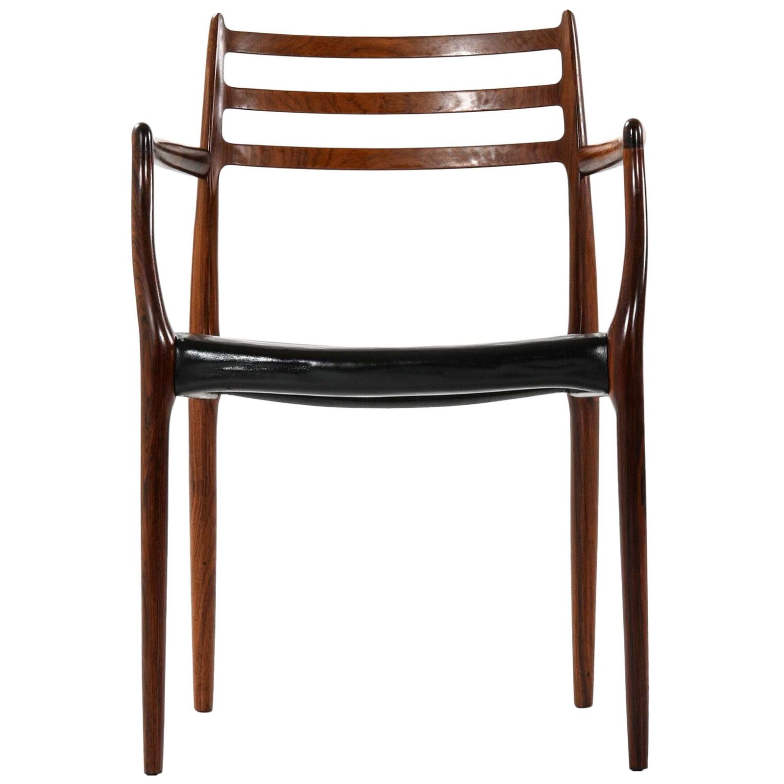 Niels Otto Møller Armchair Model 62 Produced By J.L Møllers Møbelfabrik