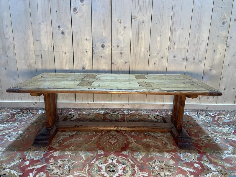 Table Basse Monastère En Chêne Parqueté