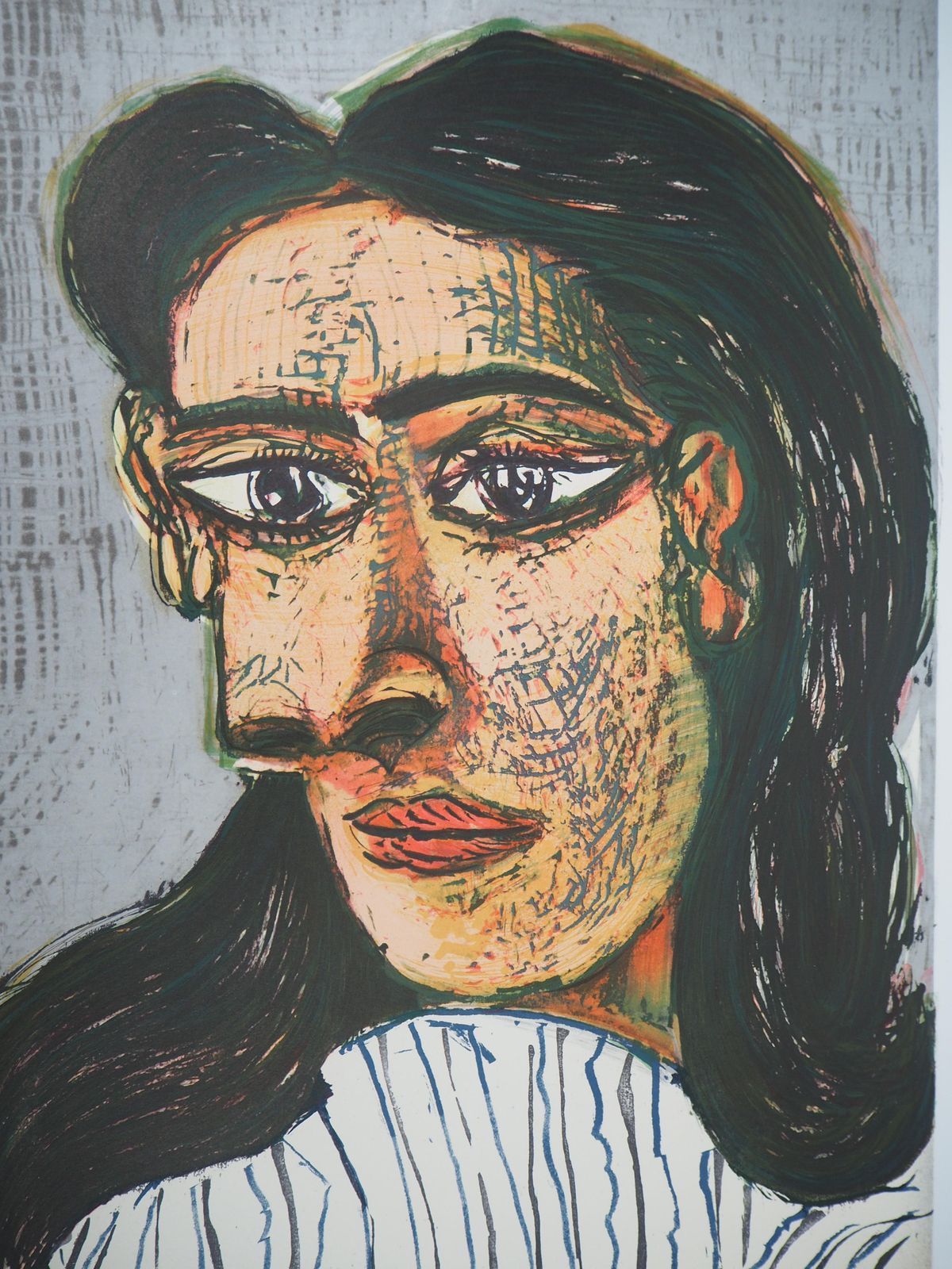 Woman Portrait   Lithograph Poster : Berggruen    Mourlot 1971 (Cwiklitzer #386)1971 photo for sale